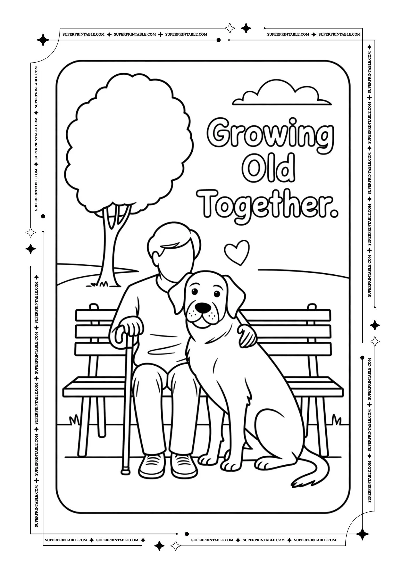 Dog's Loyalty Lessons Coloring Pages 4