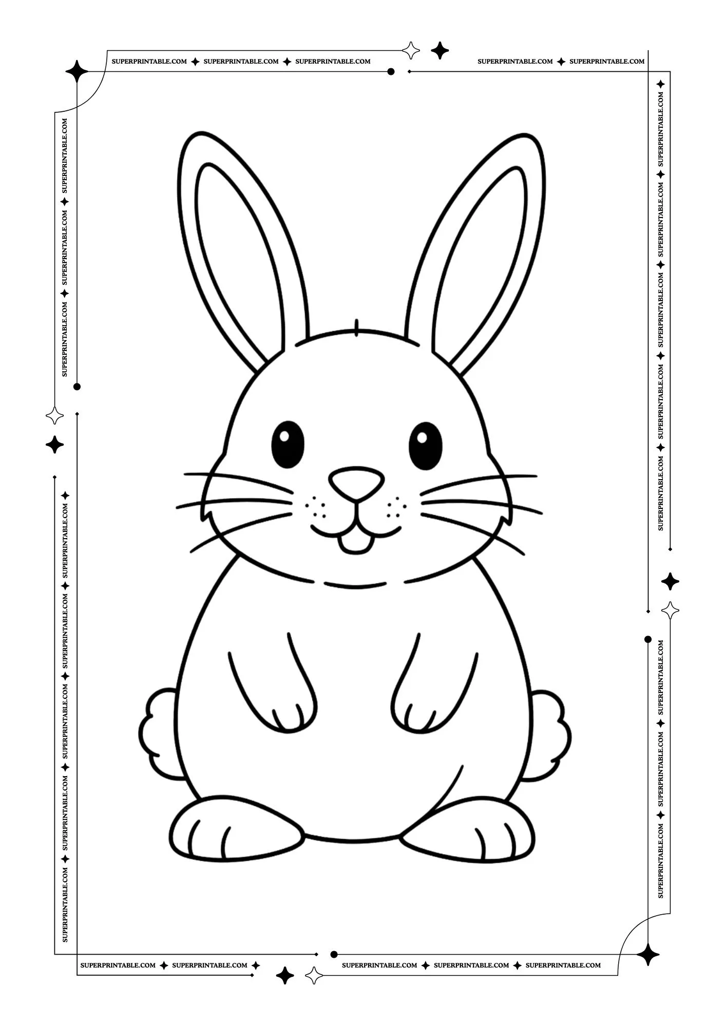 Easter Bunny Templates and Outlines 2