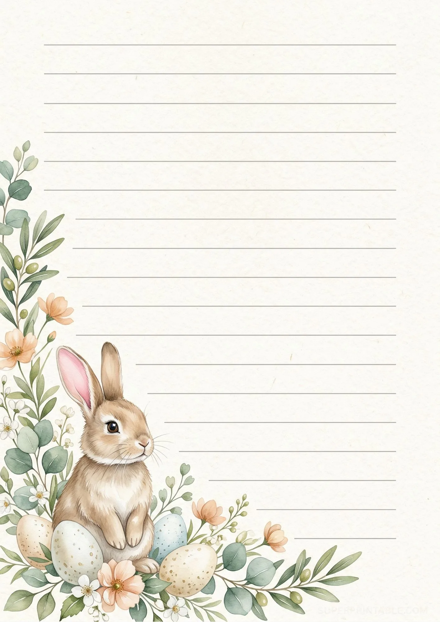 Easter & Spring Digital Writing Papers 3