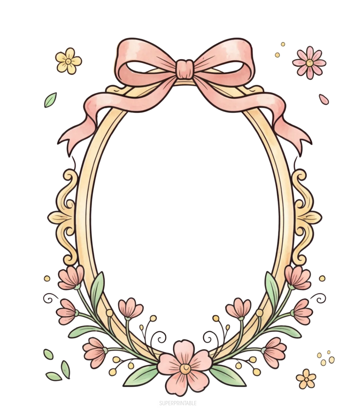 Easter and Spring Frames in Transparent PNG 1