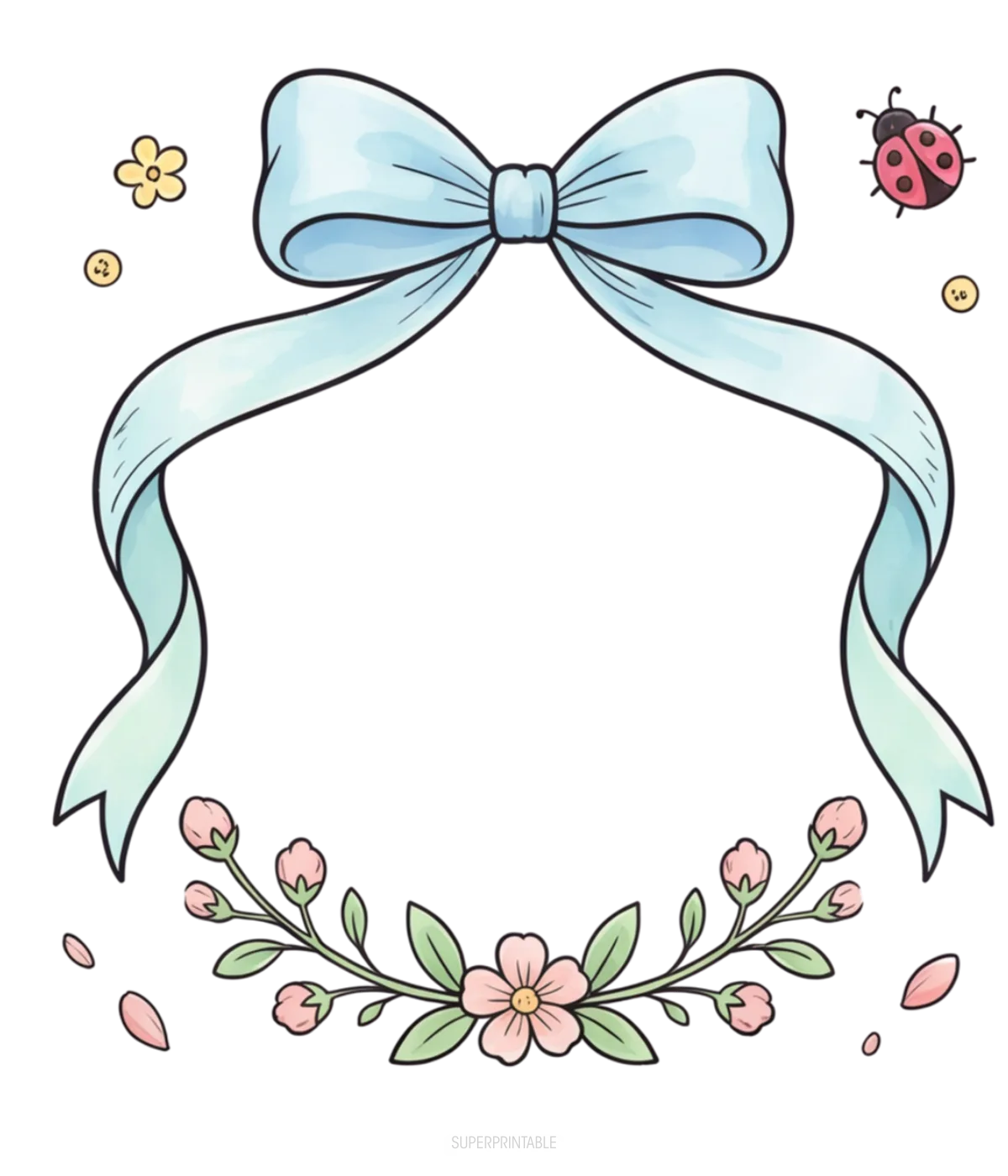 Easter and Spring Frames in Transparent PNG 4