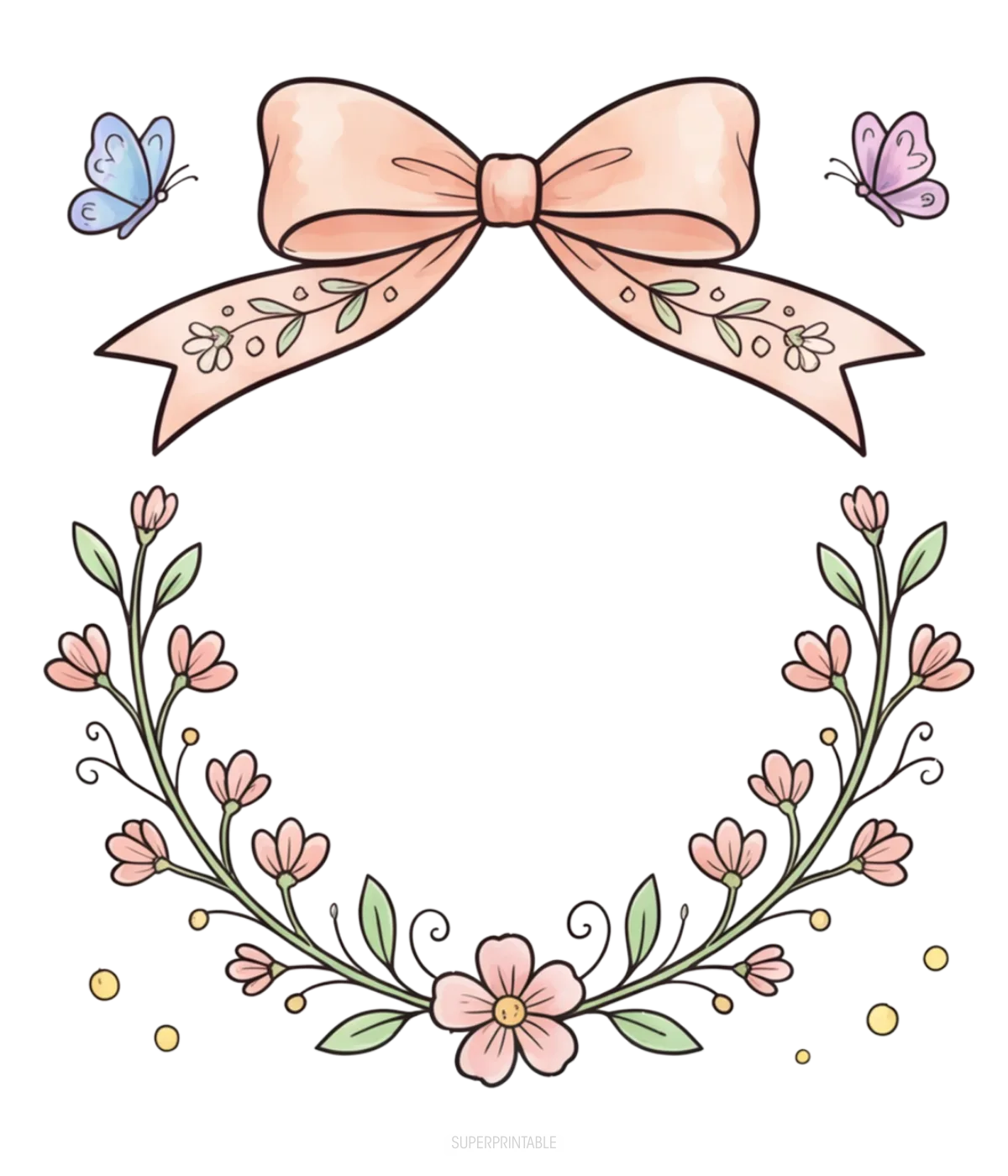 Easter and Spring Frames in Transparent PNG 5
