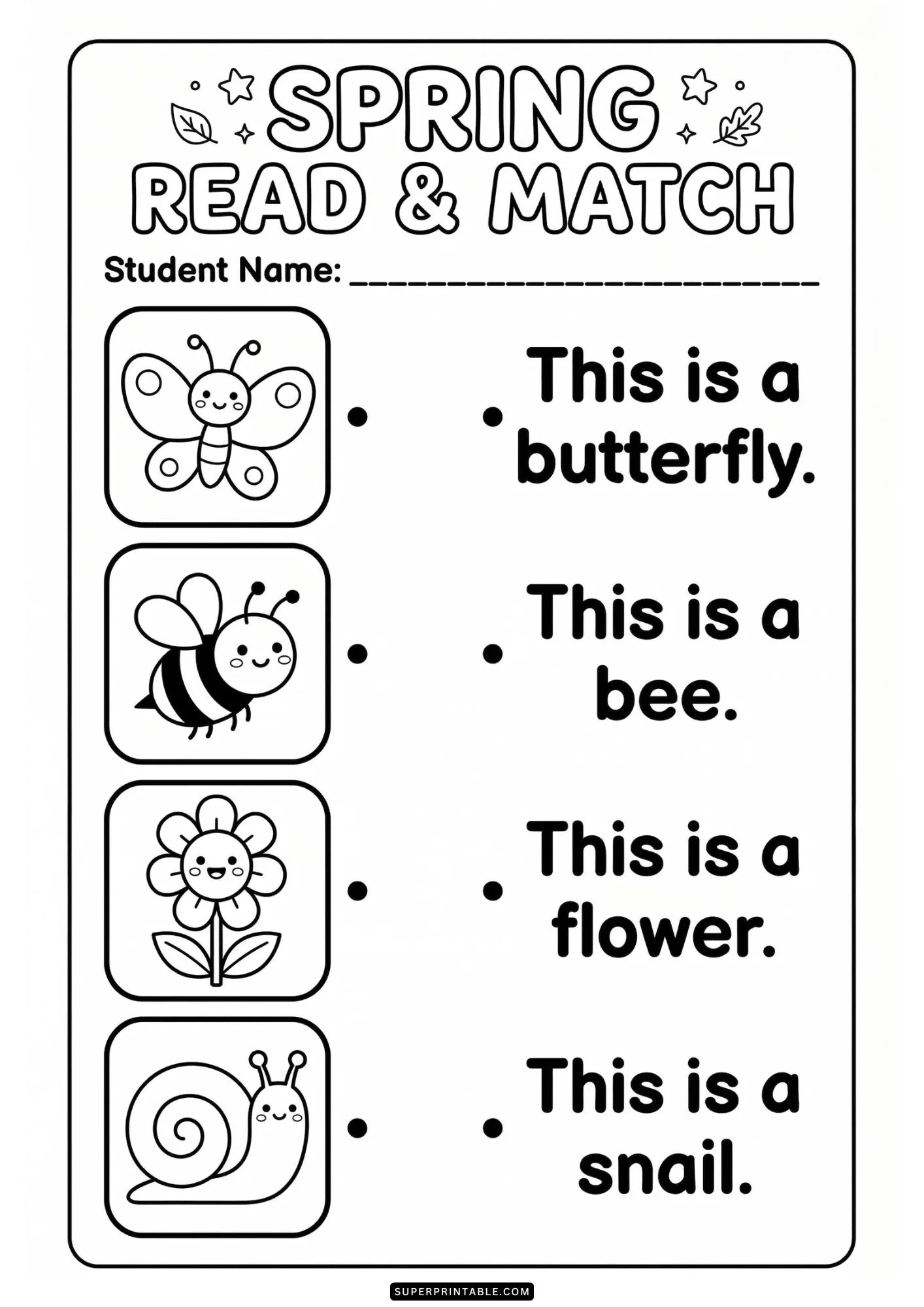KG Spring Early Learning Activity Pack 4