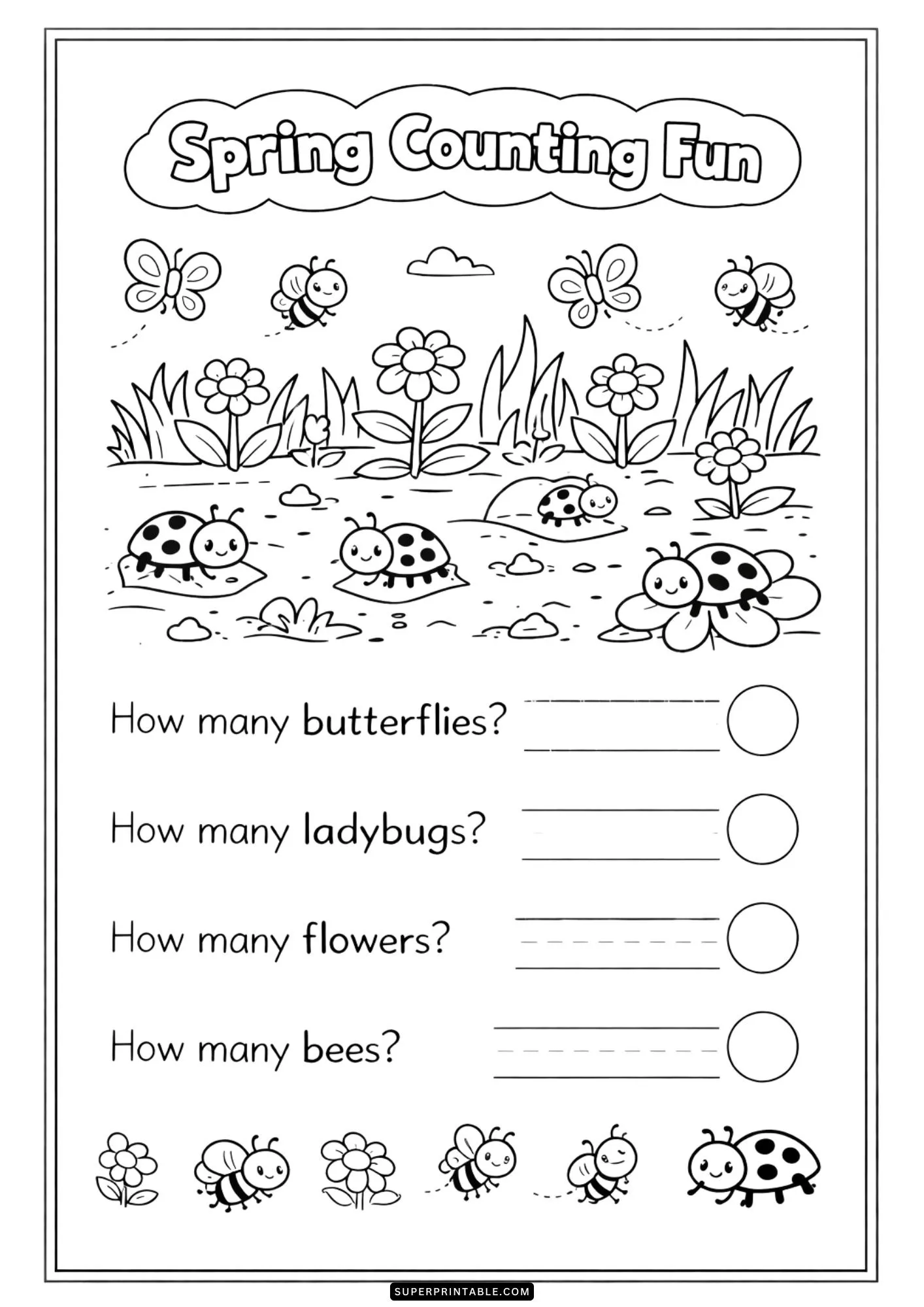 Kindergarten Spring Reading Toolkit Coloring 3