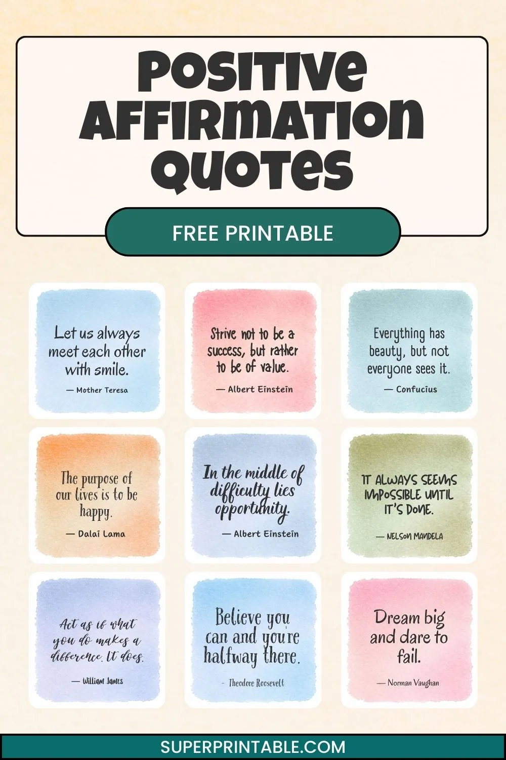 Positive Affirmation Quotes Pinterest Image