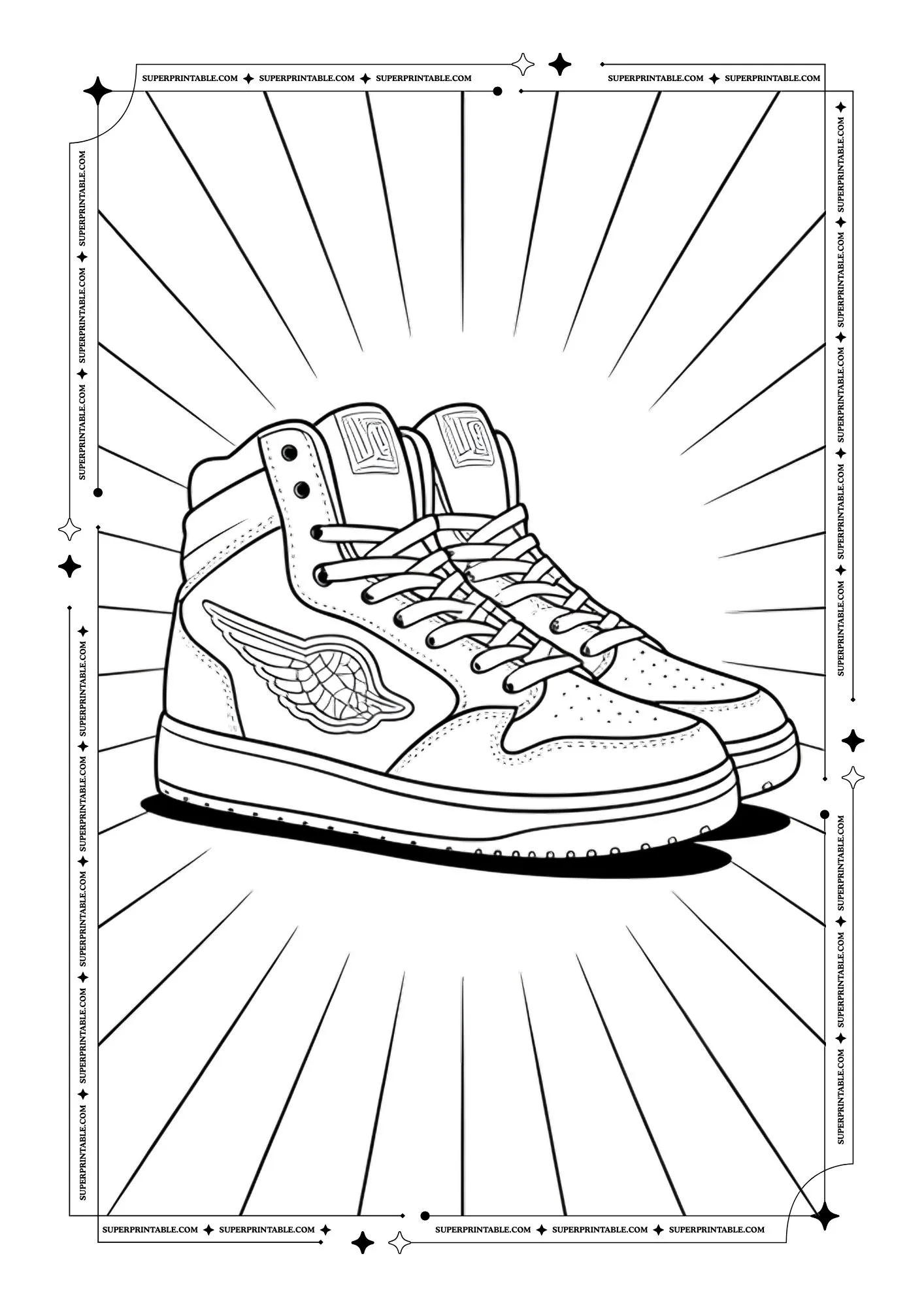 Shoe Coloring Pages 11