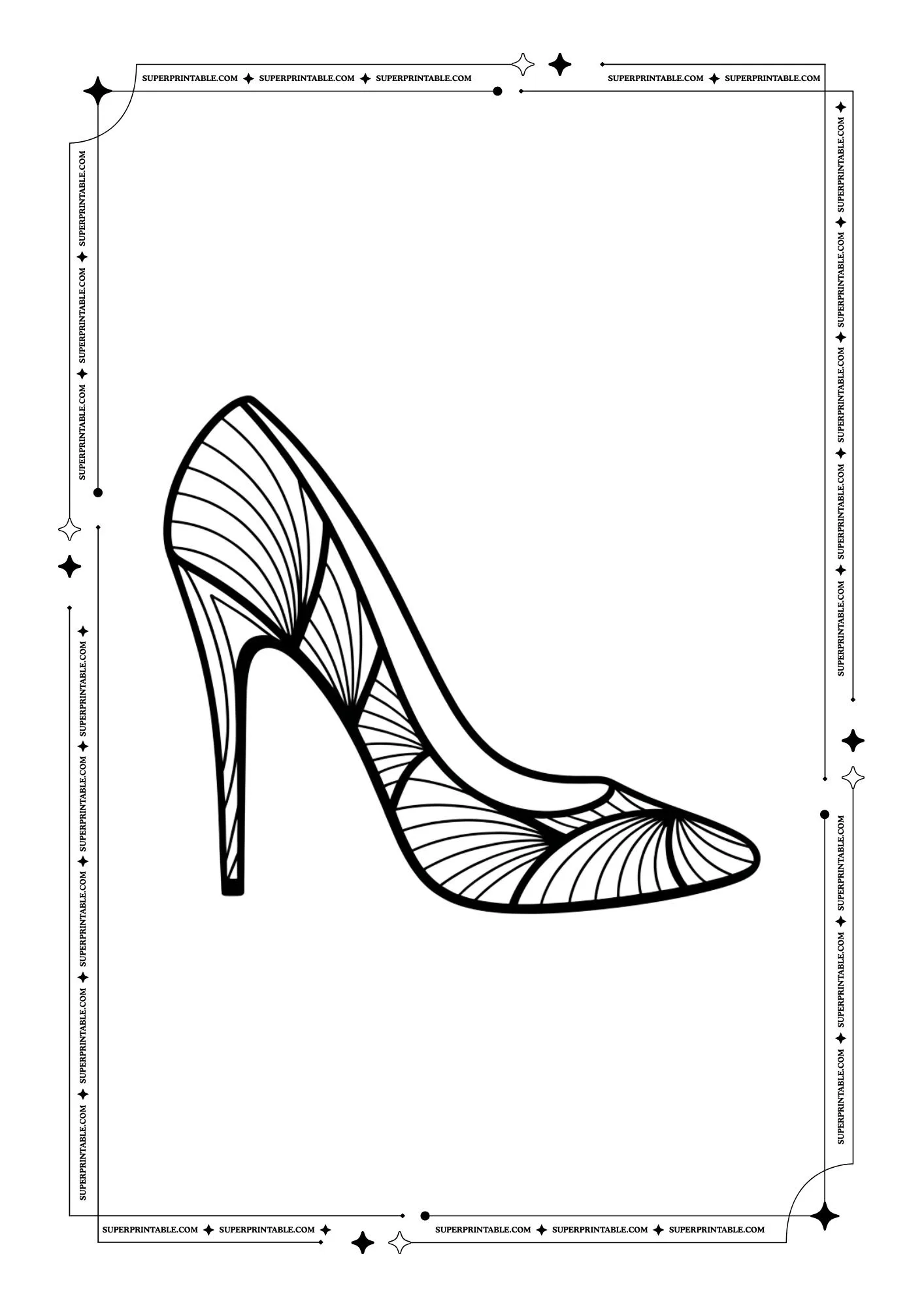 Shoe Coloring Pages 14