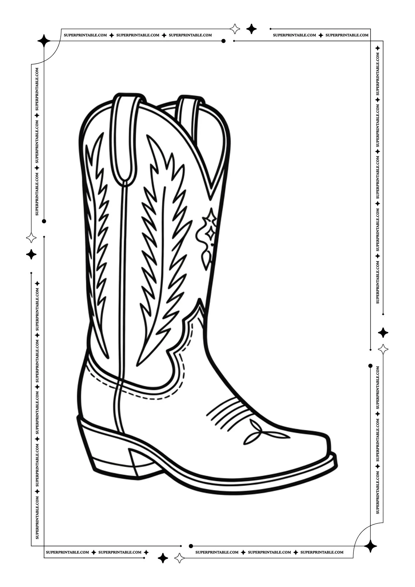 Shoe Coloring Pages 17