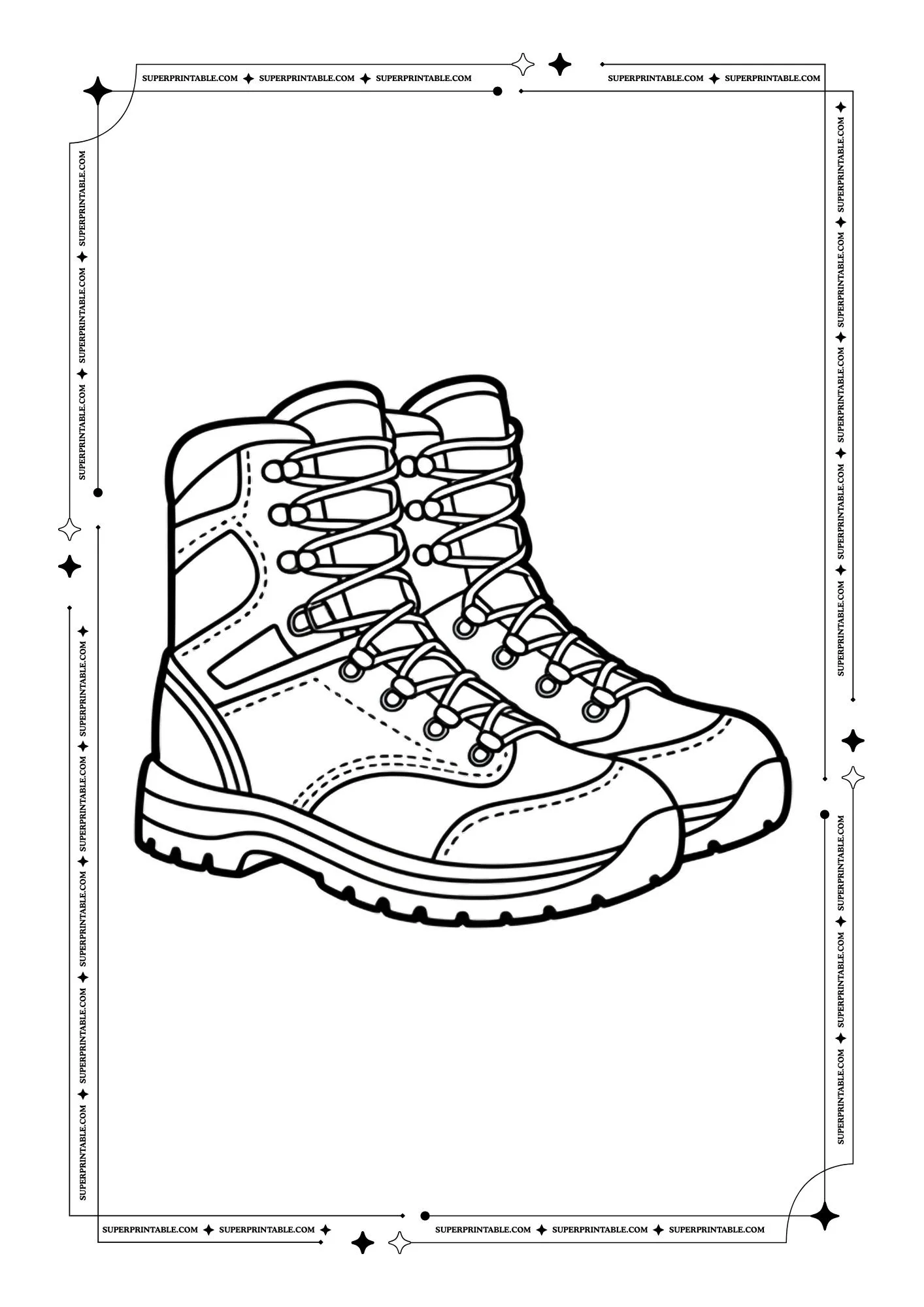 Shoe Coloring Pages 19