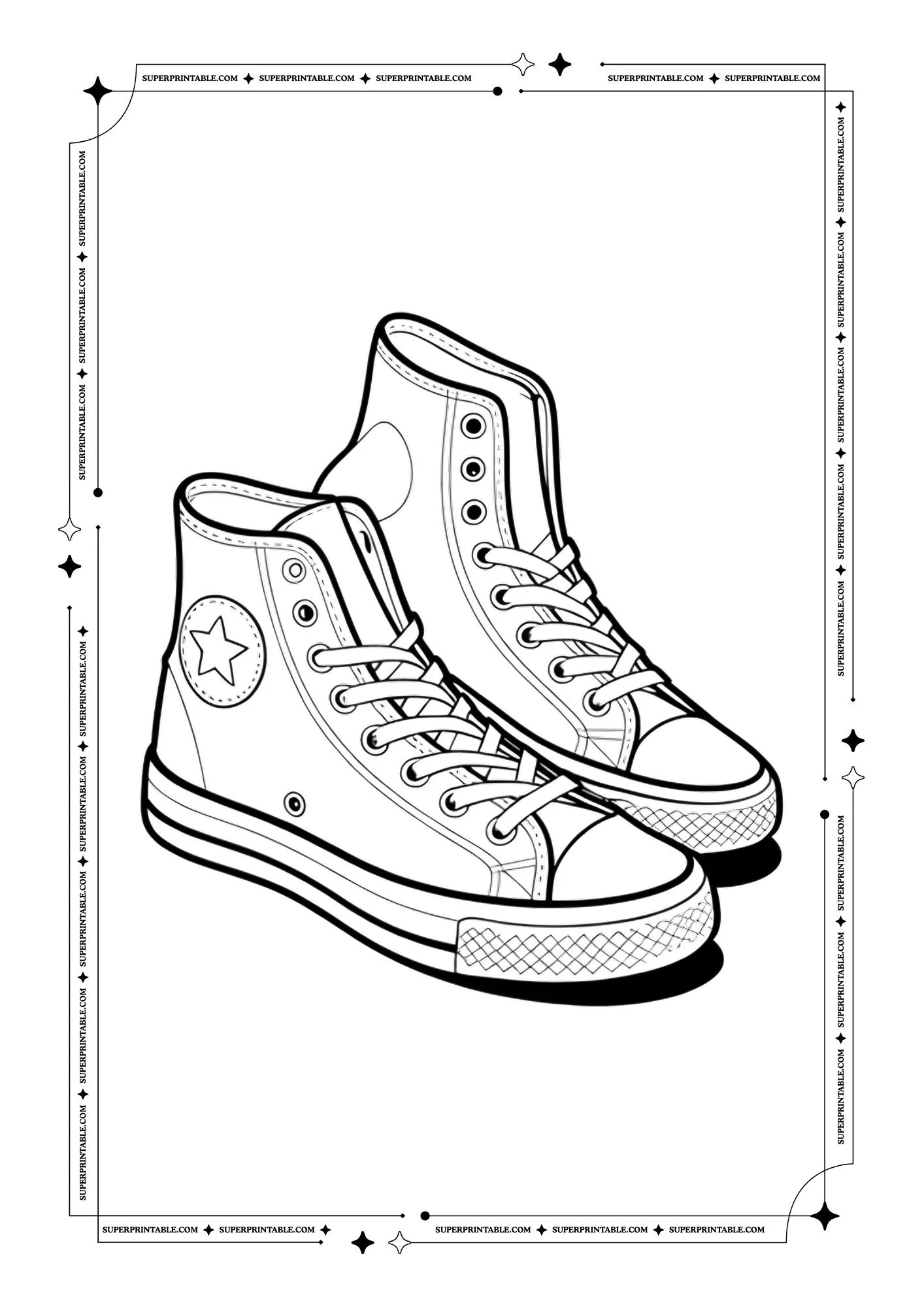 Shoe Coloring Pages 22