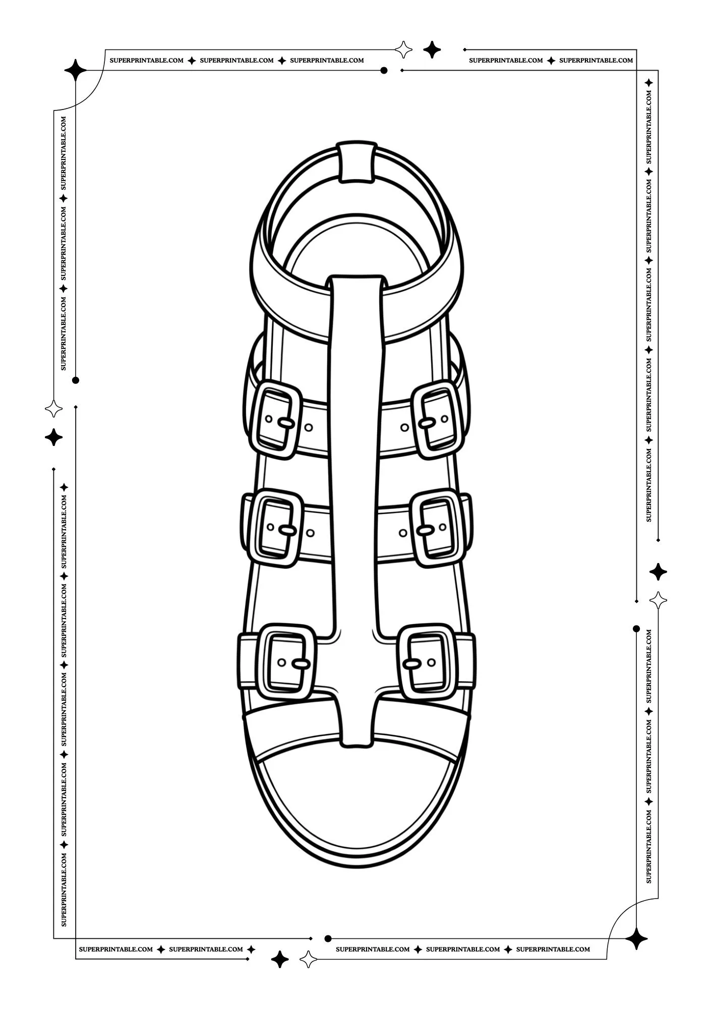 Shoe Coloring Pages 23