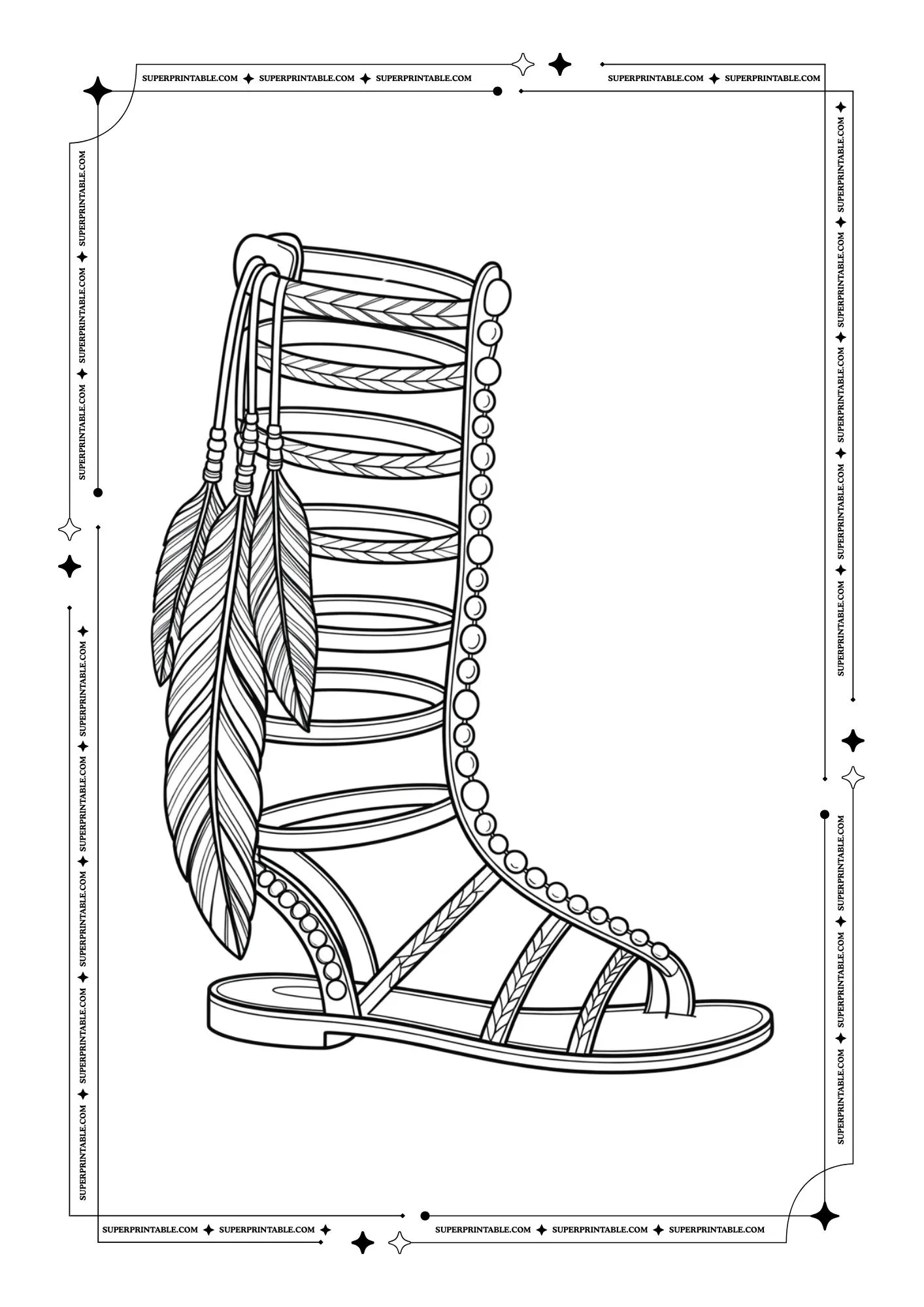 Shoe Coloring Pages 24