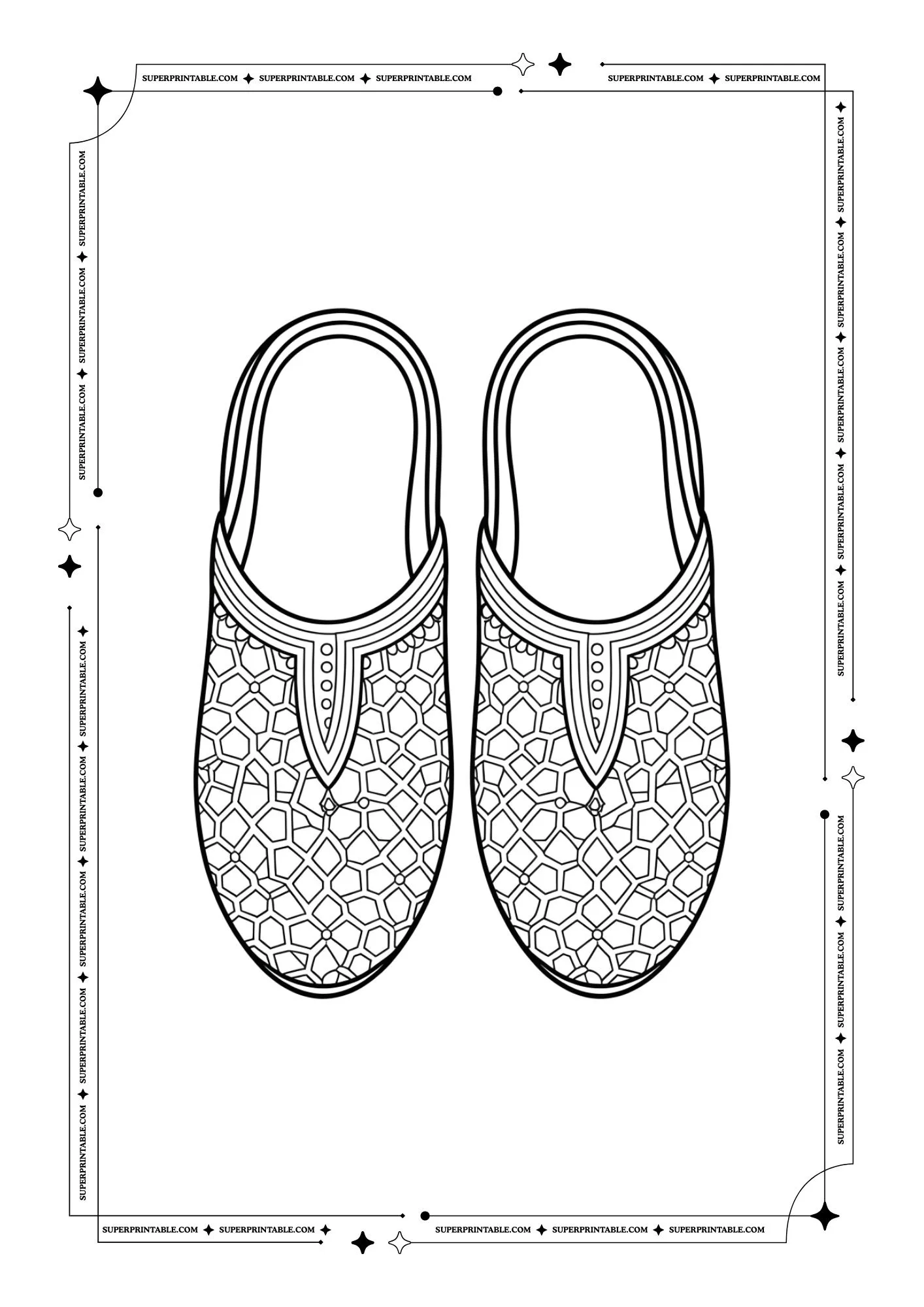 Shoe Coloring Pages 3