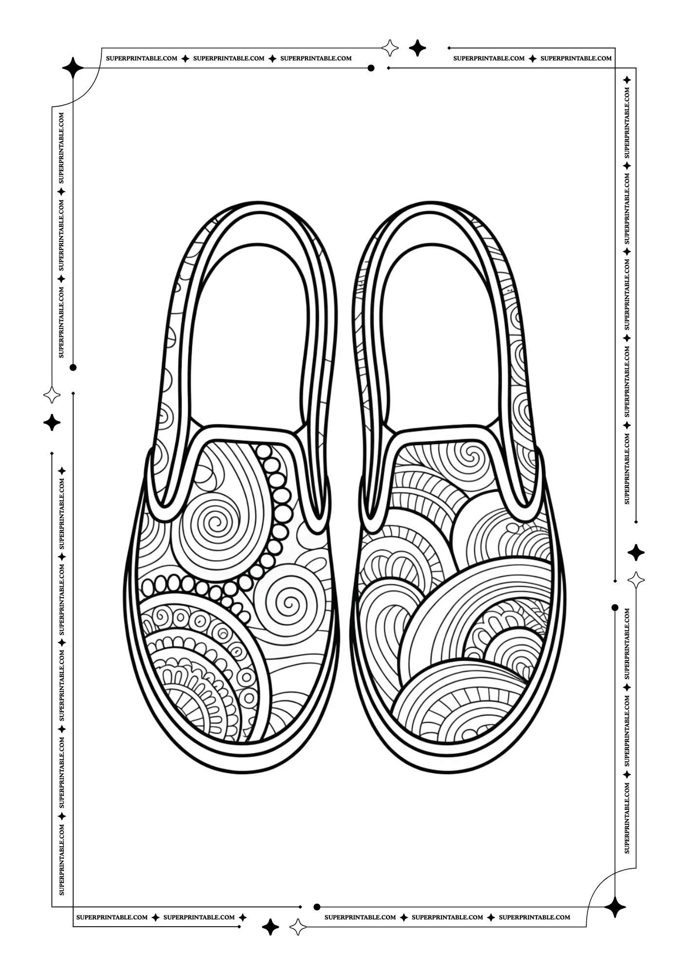Shoe Coloring Pages 4