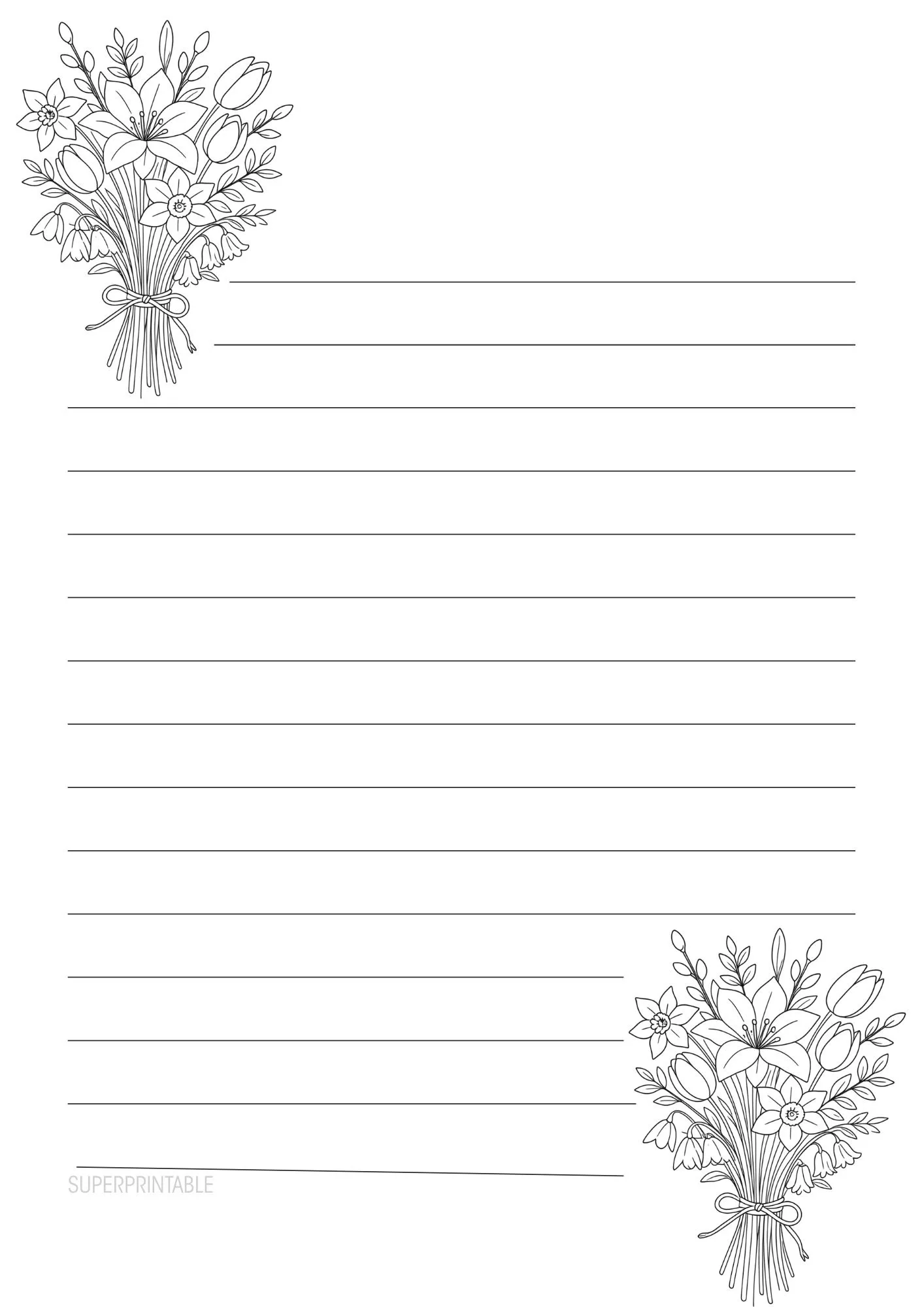 Spring Writing Paper Printable 2