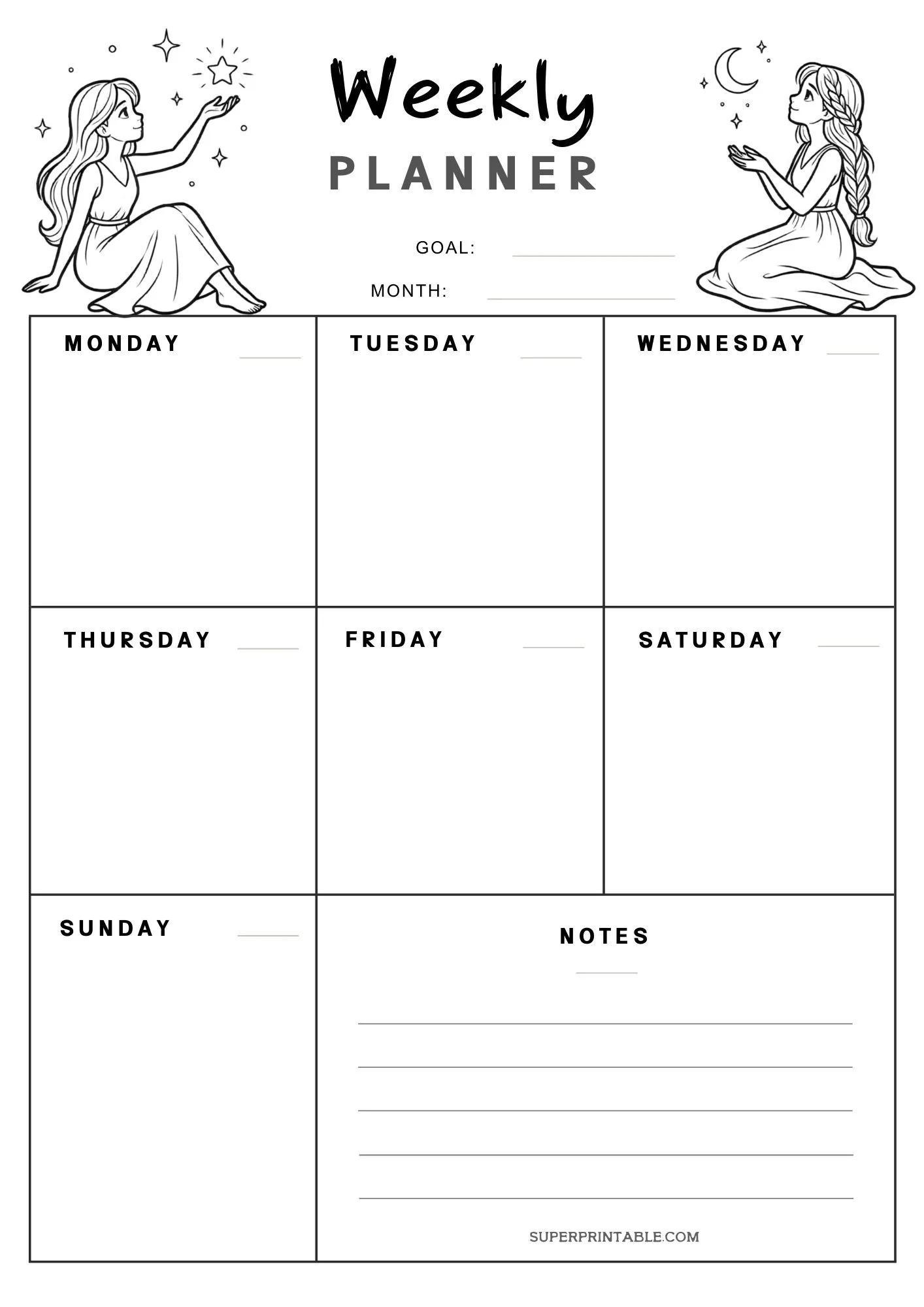 Weekly Schedule Planner Template 1