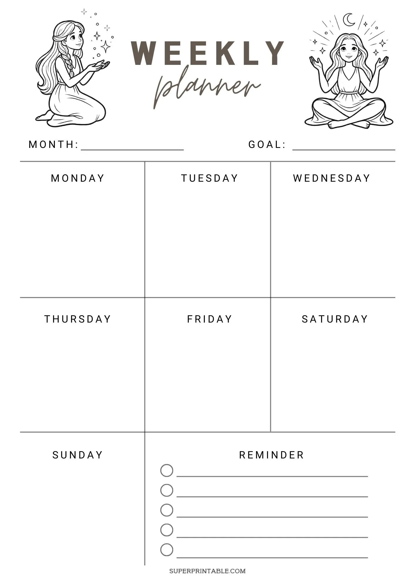 Weekly Schedule Planner Template 2