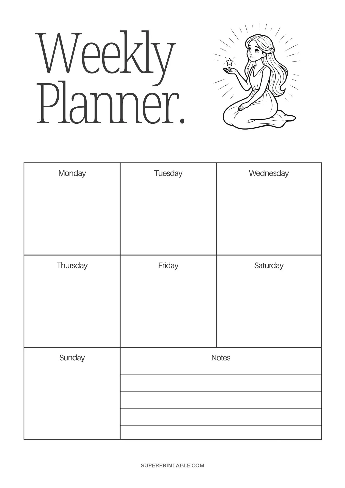 Weekly Schedule Planner Template 3