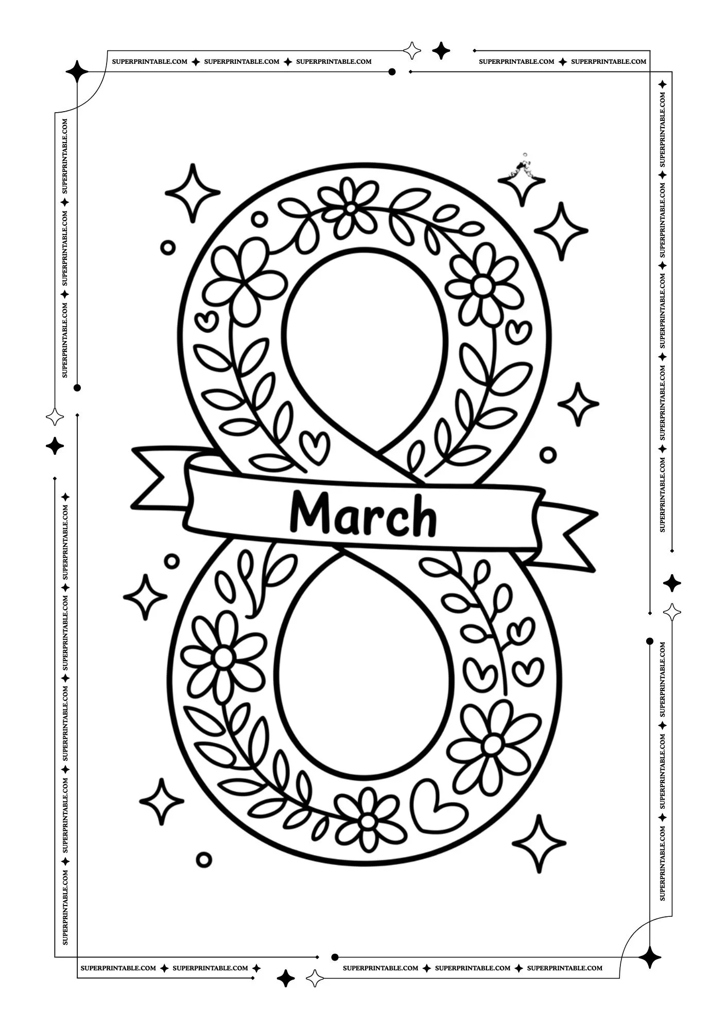 Women's Day Coloring Pages 2