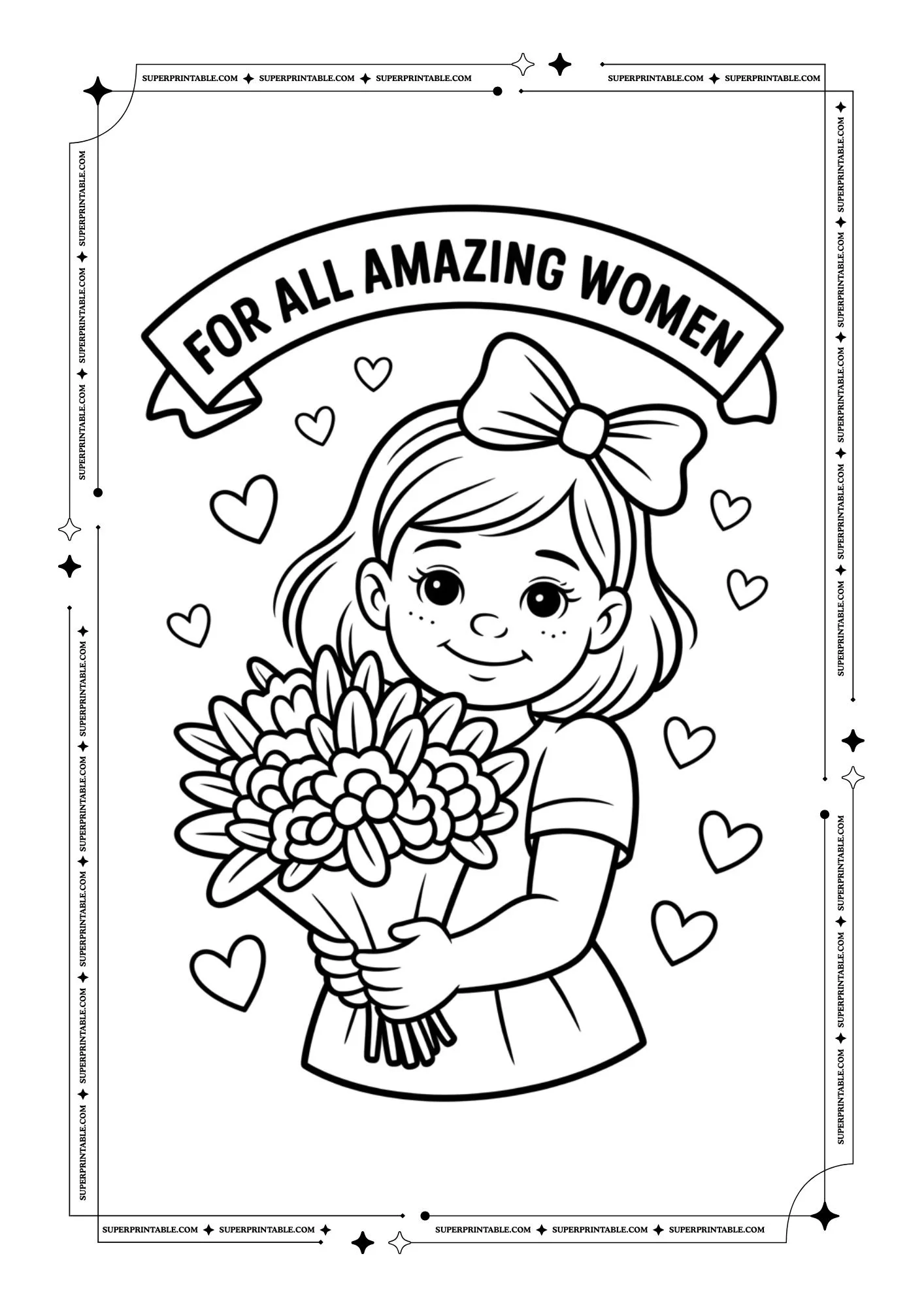 Women's Day Coloring Pages 3