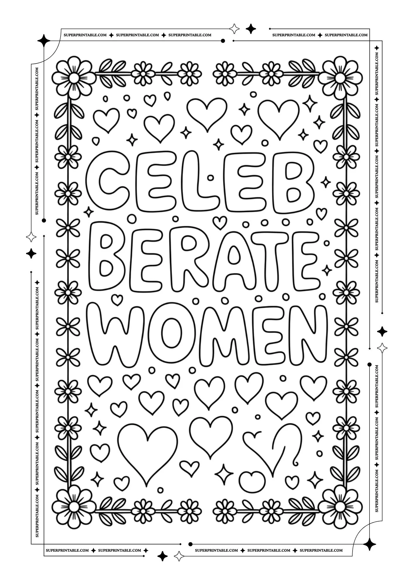 Women's Day Coloring Pages 7