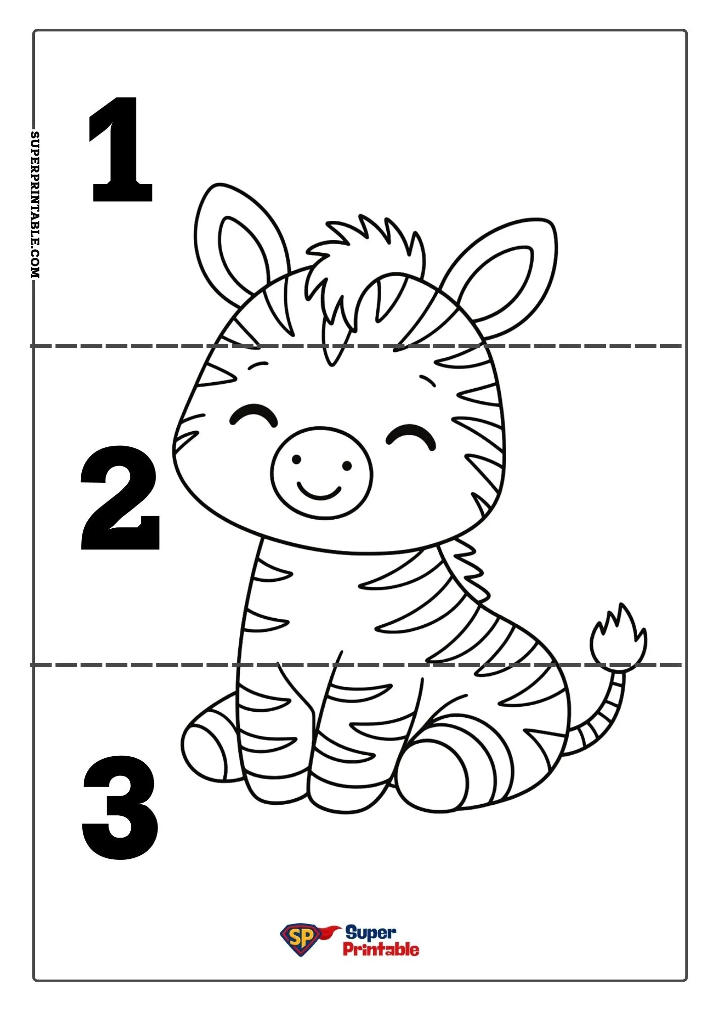 Zebra Puzzle Activity Pack 2