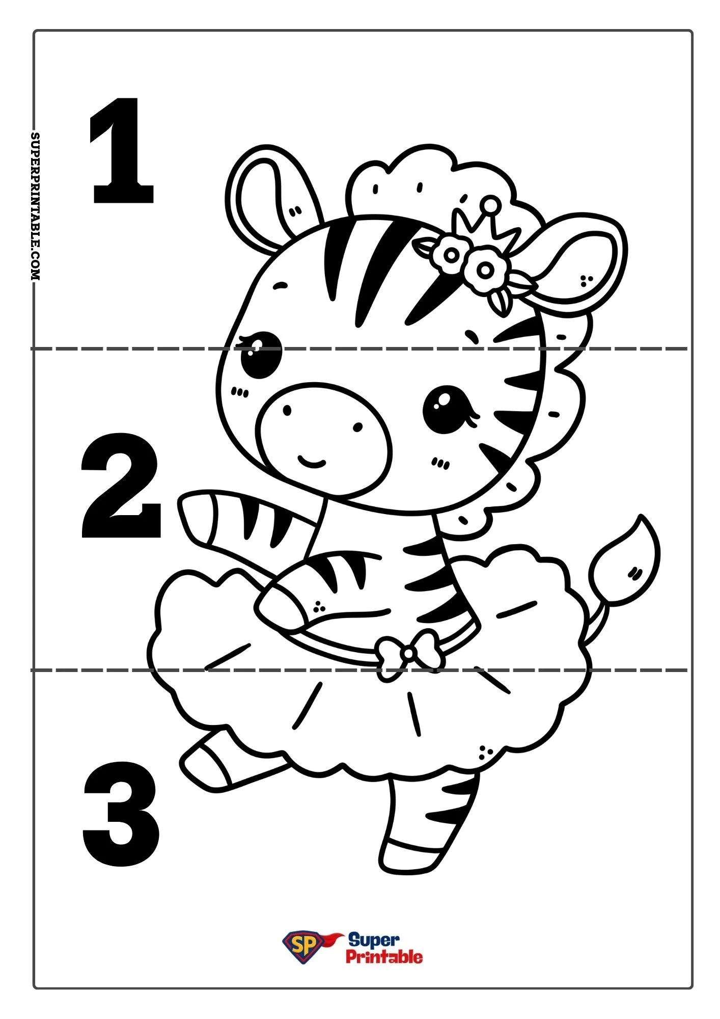 Zebra Puzzle Activity Pack 4