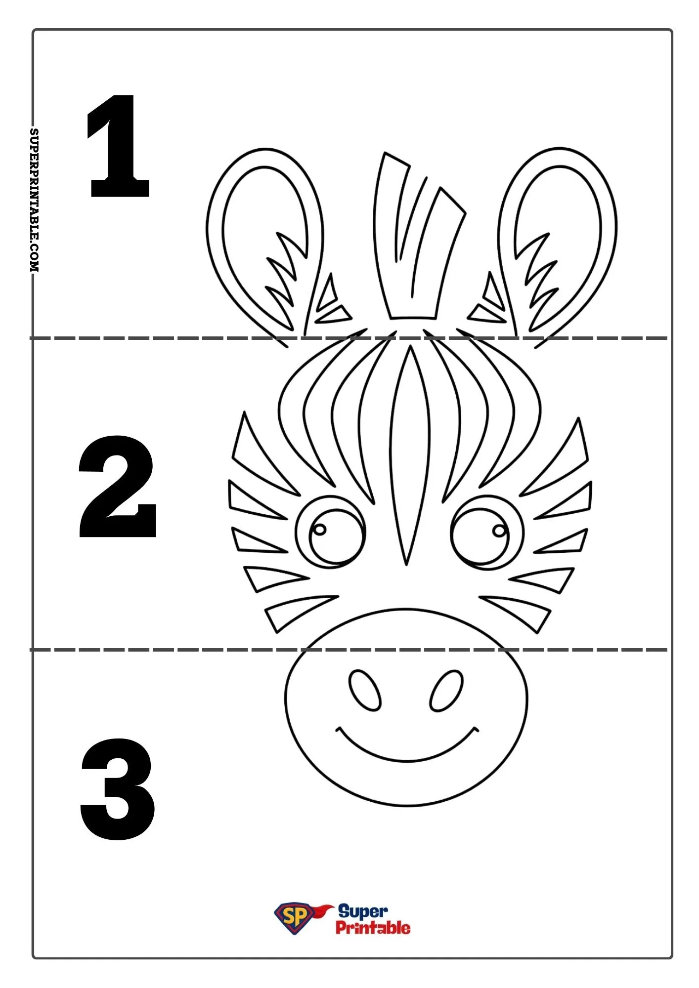 Zebra Puzzle Activity Pack 5