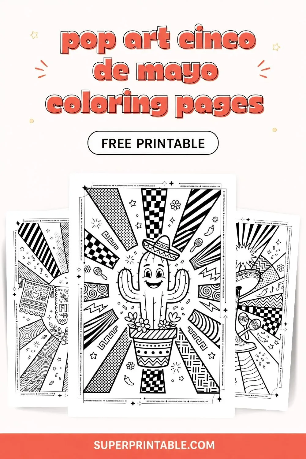 10+ Pop Art Cinco De Mayo Coloring Pages Pinterest Image