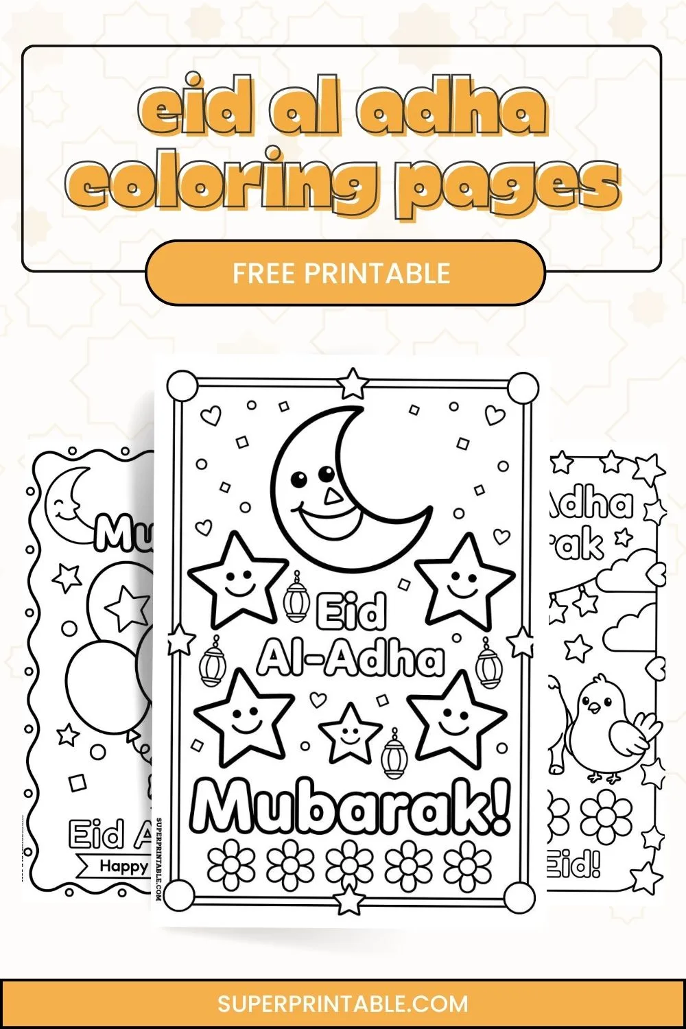 12+ Eid Al Adha Coloring Pages Pinterest Image