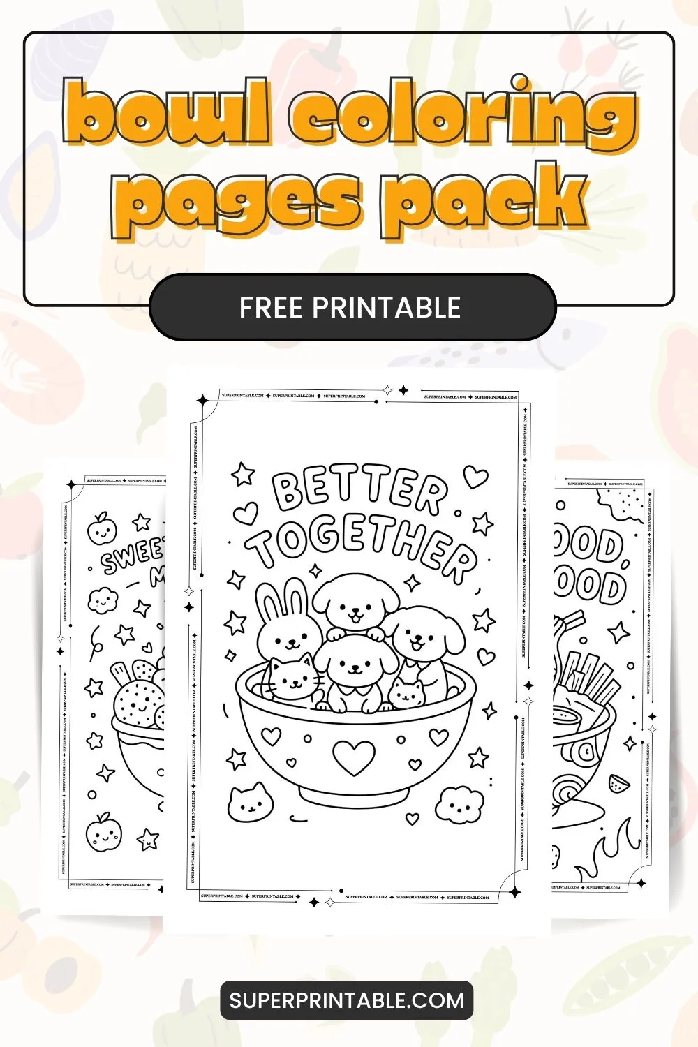 15+ Bowl Coloring Pages Pinterest Image