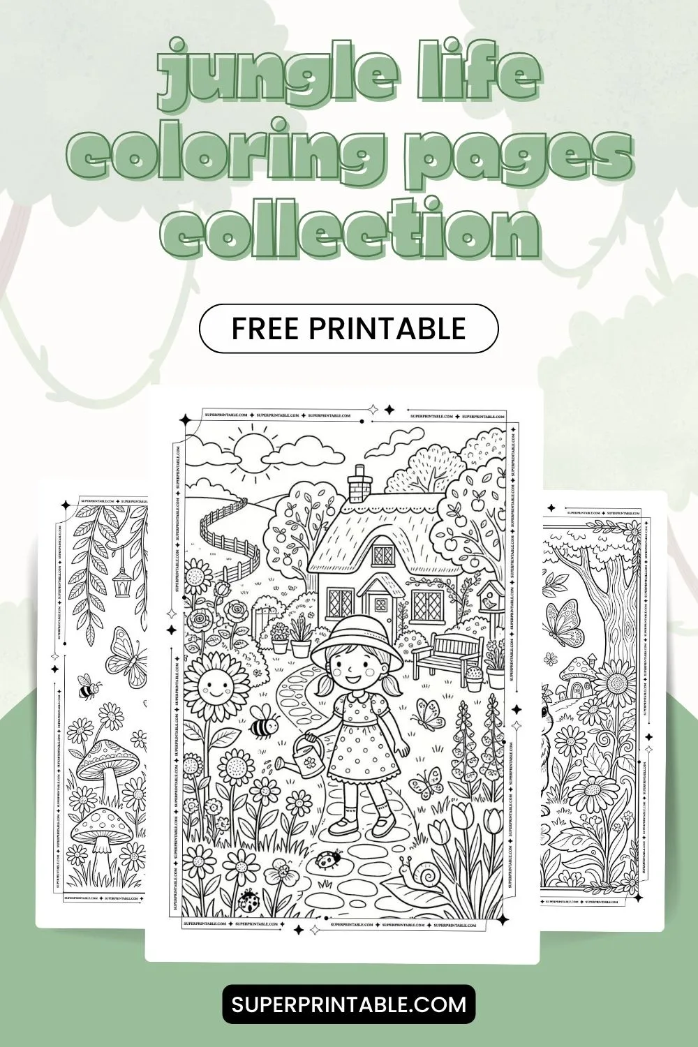 25+ Jungle Life Coloring Pages Pinterest Image