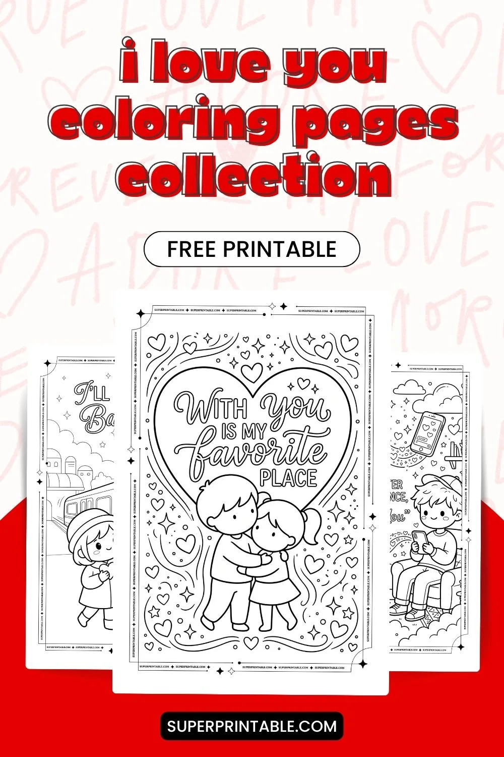 35+ I Love You Coloring Pages Pinterest Image