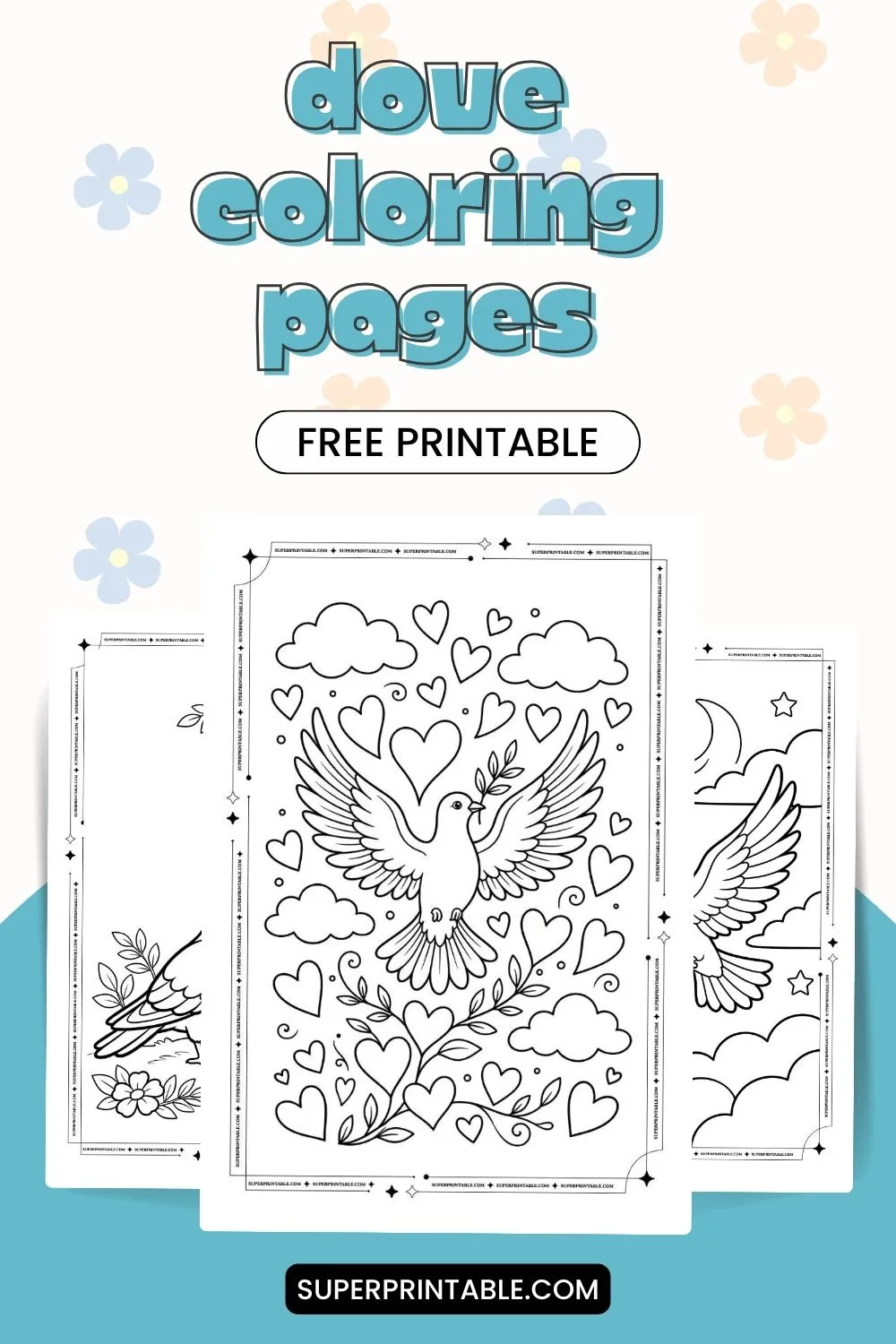 60+ Dove Coloring Pages Pinterest Image