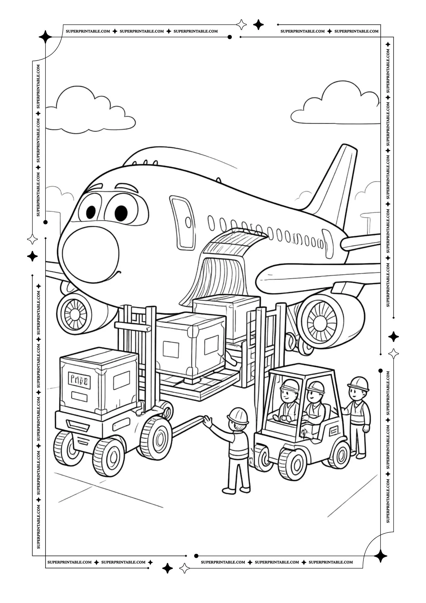 Airplane Coloring Pages 2