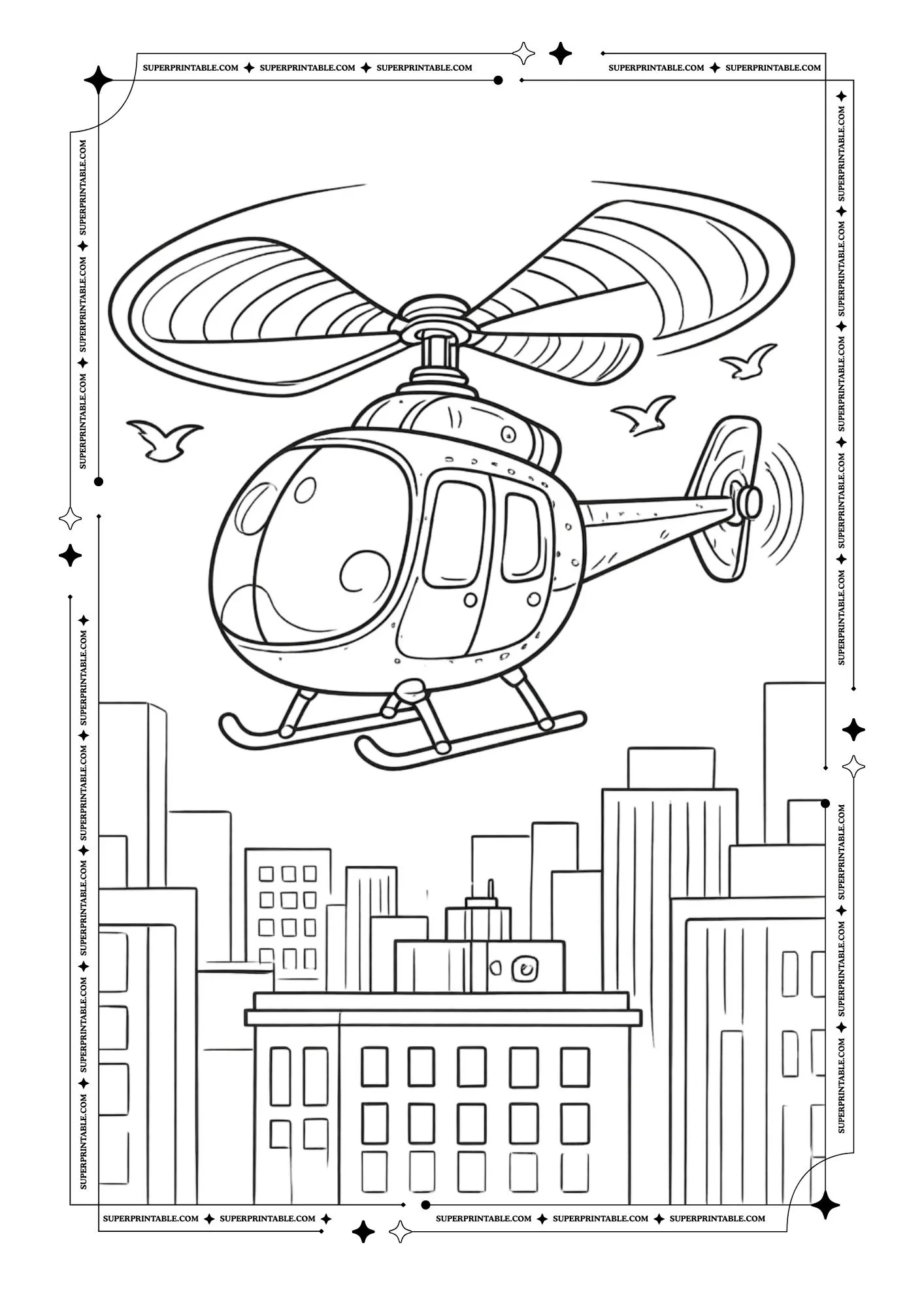Airplane Coloring Pages 5