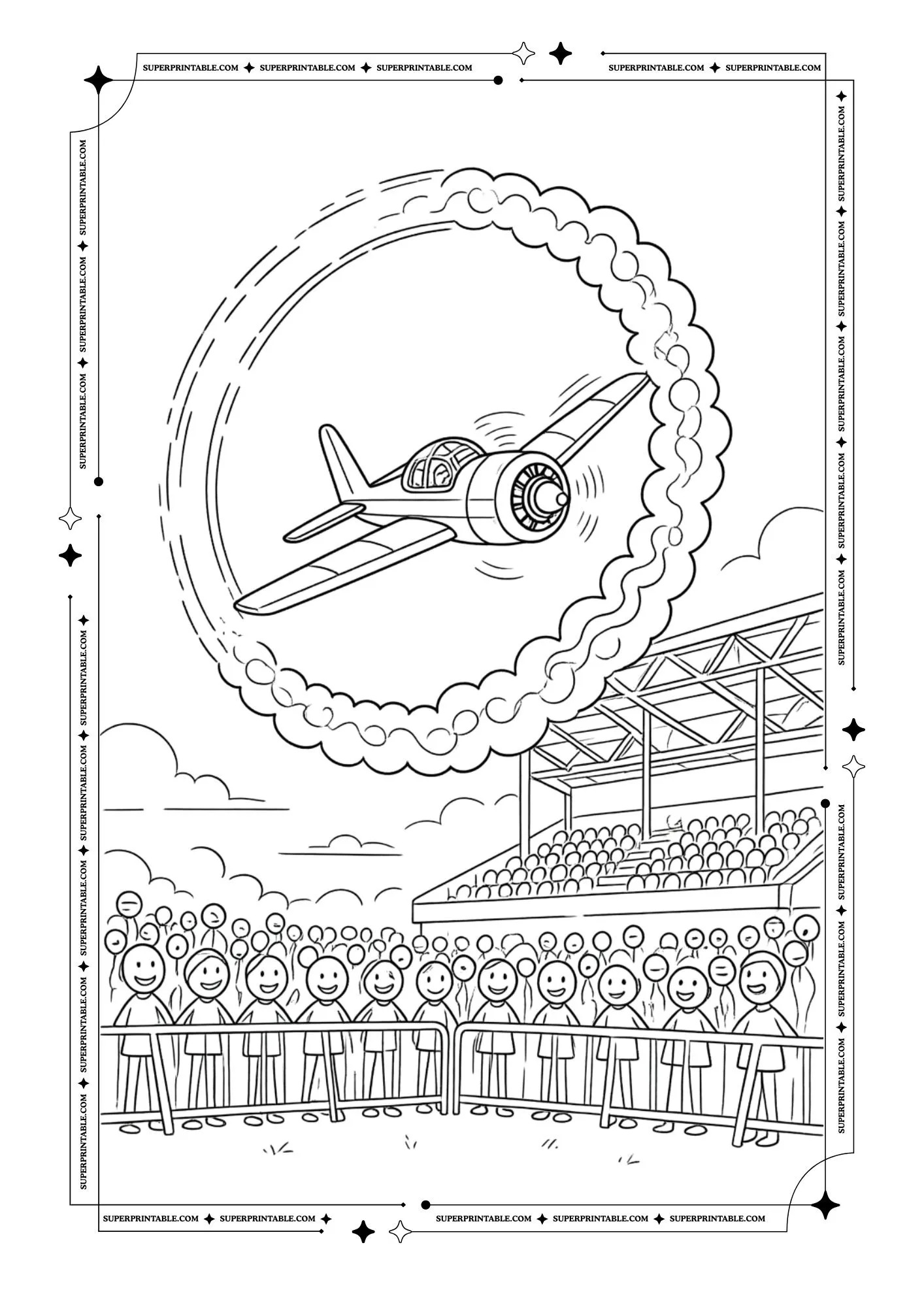 Airplane Coloring Pages 8