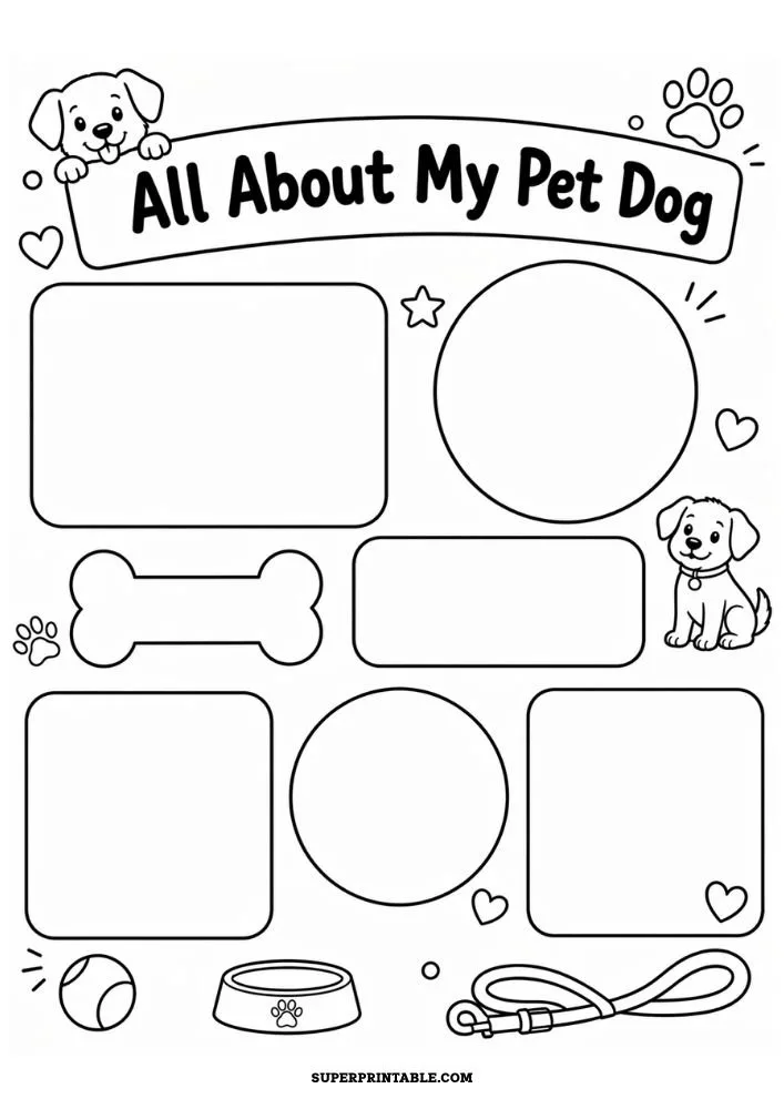 All About My Pet Dog Worksheet 1