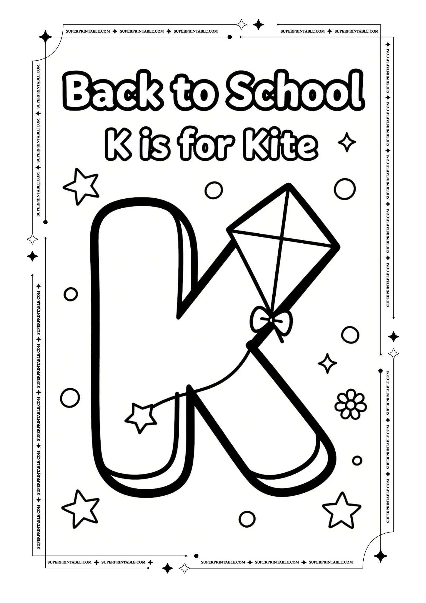 Back To School Alphabet Coloring Pages 11