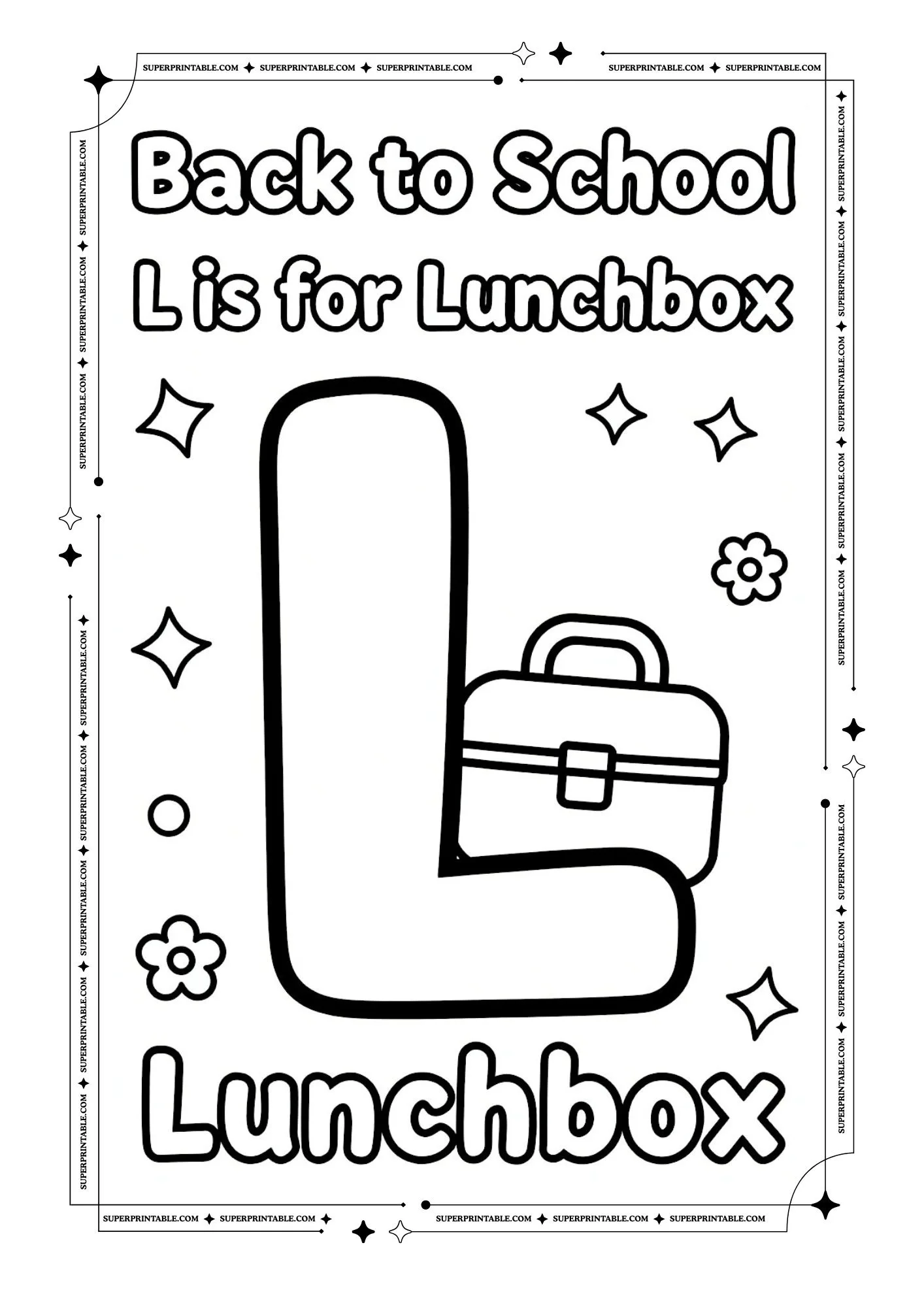 Back To School Alphabet Coloring Pages 12