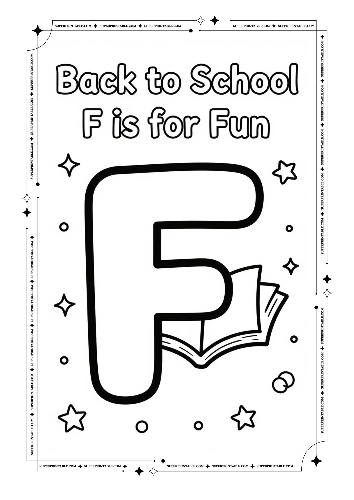 Back To School Alphabet Coloring Pages 6