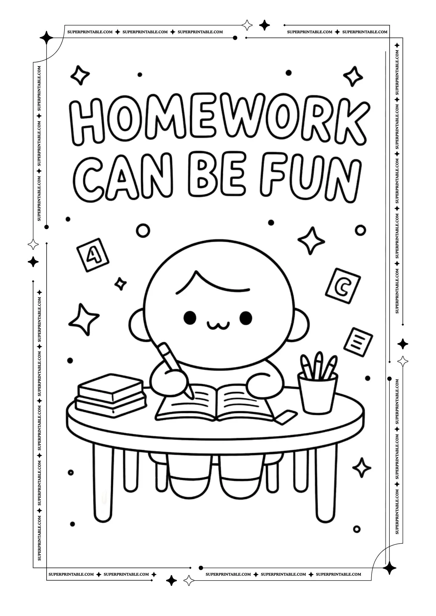 Back To School Coloring Pages 7