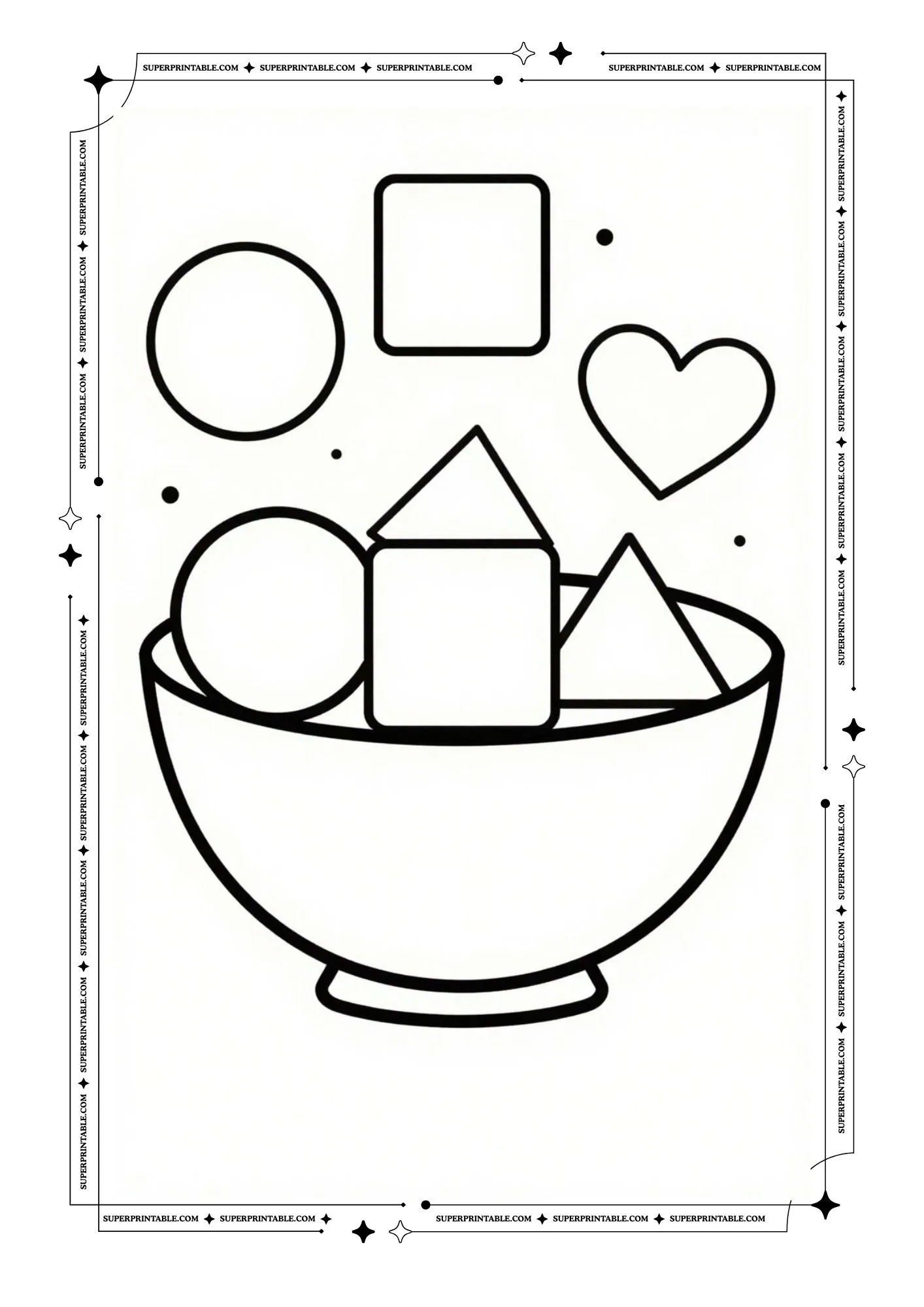 Bowl Coloring Pages 1