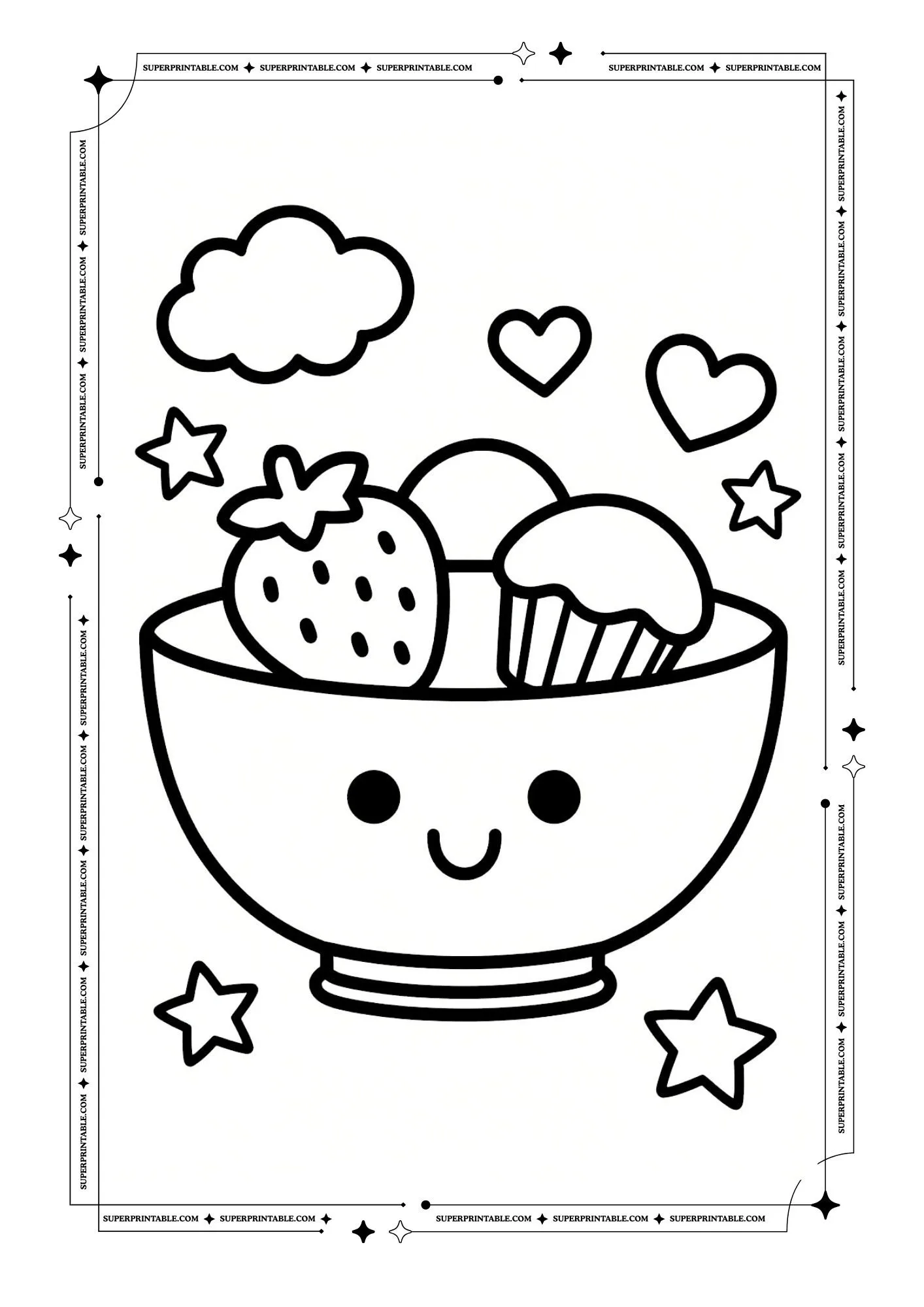 Bowl Coloring Pages 4