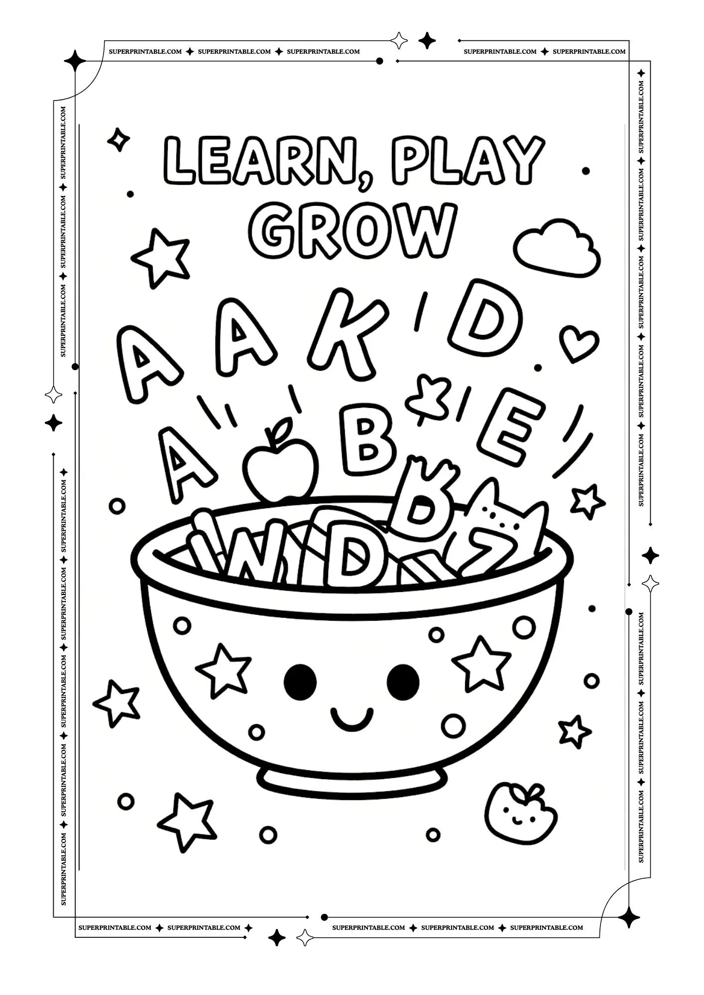 Bowl Coloring Pages 6