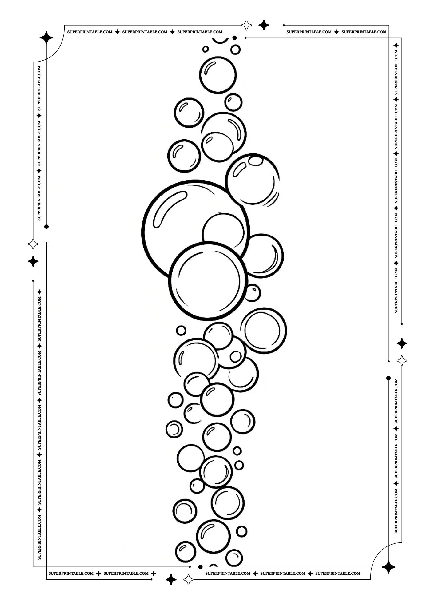 Bubbles Coloring Pages 1
