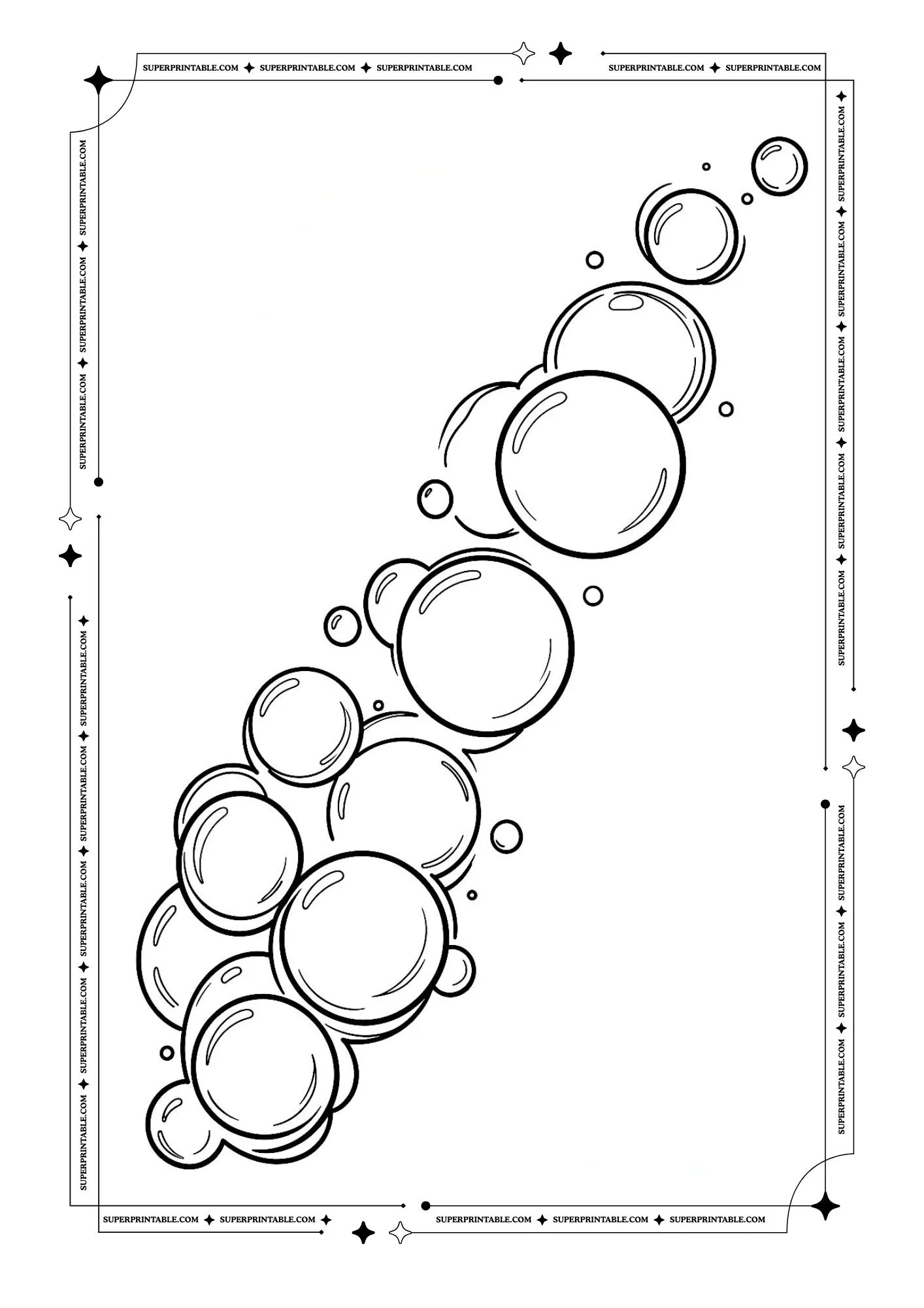 Bubbles Coloring Pages 2