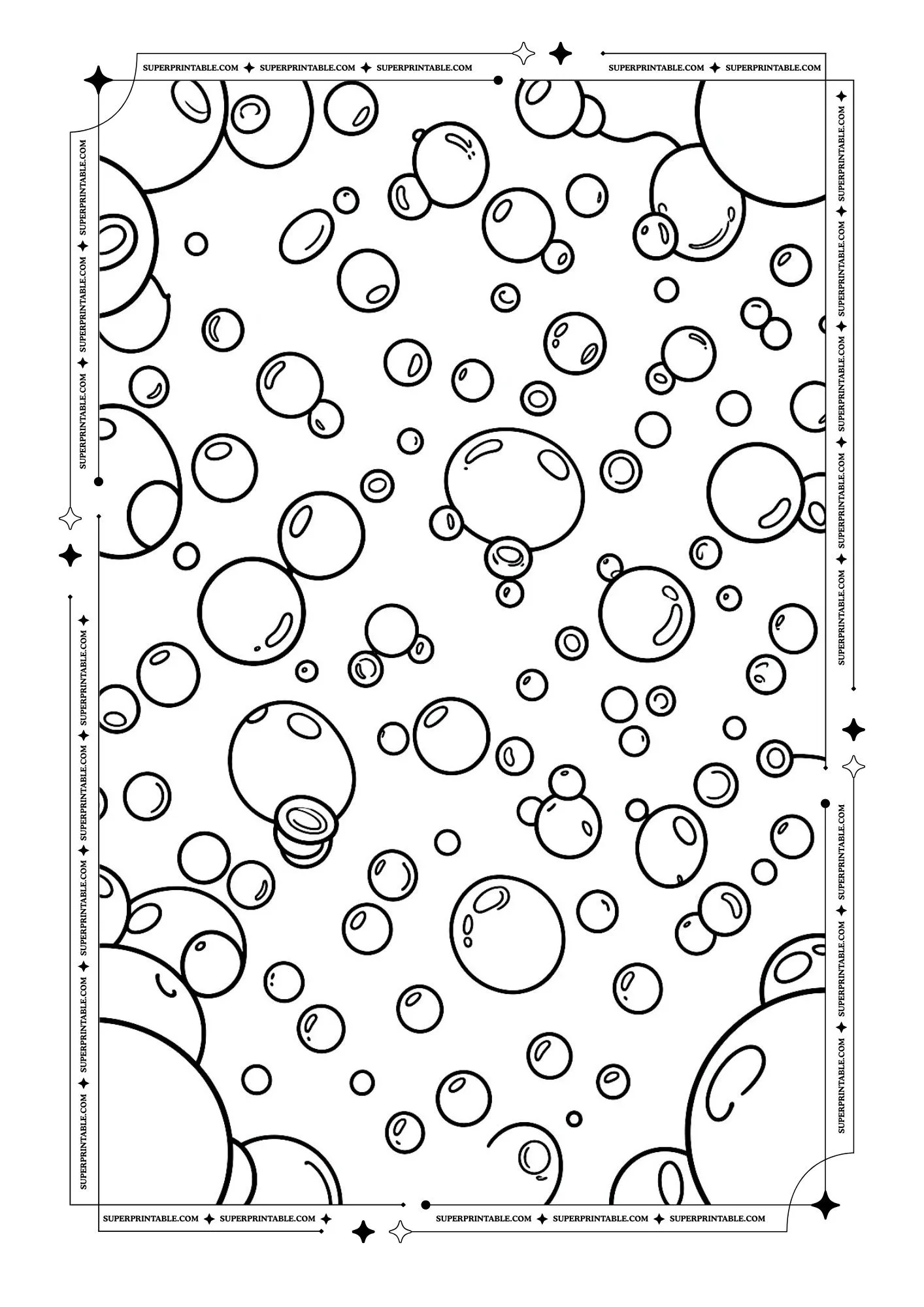 Bubbles Coloring Pages 4