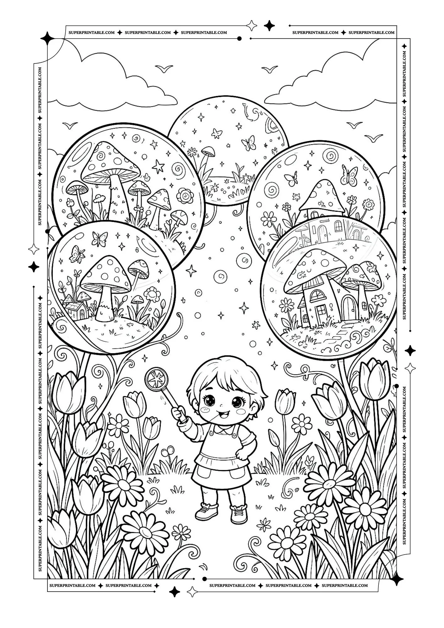 Bubbles Coloring Pages 7