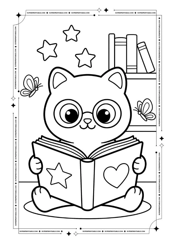 Cat Coloring Pages 19